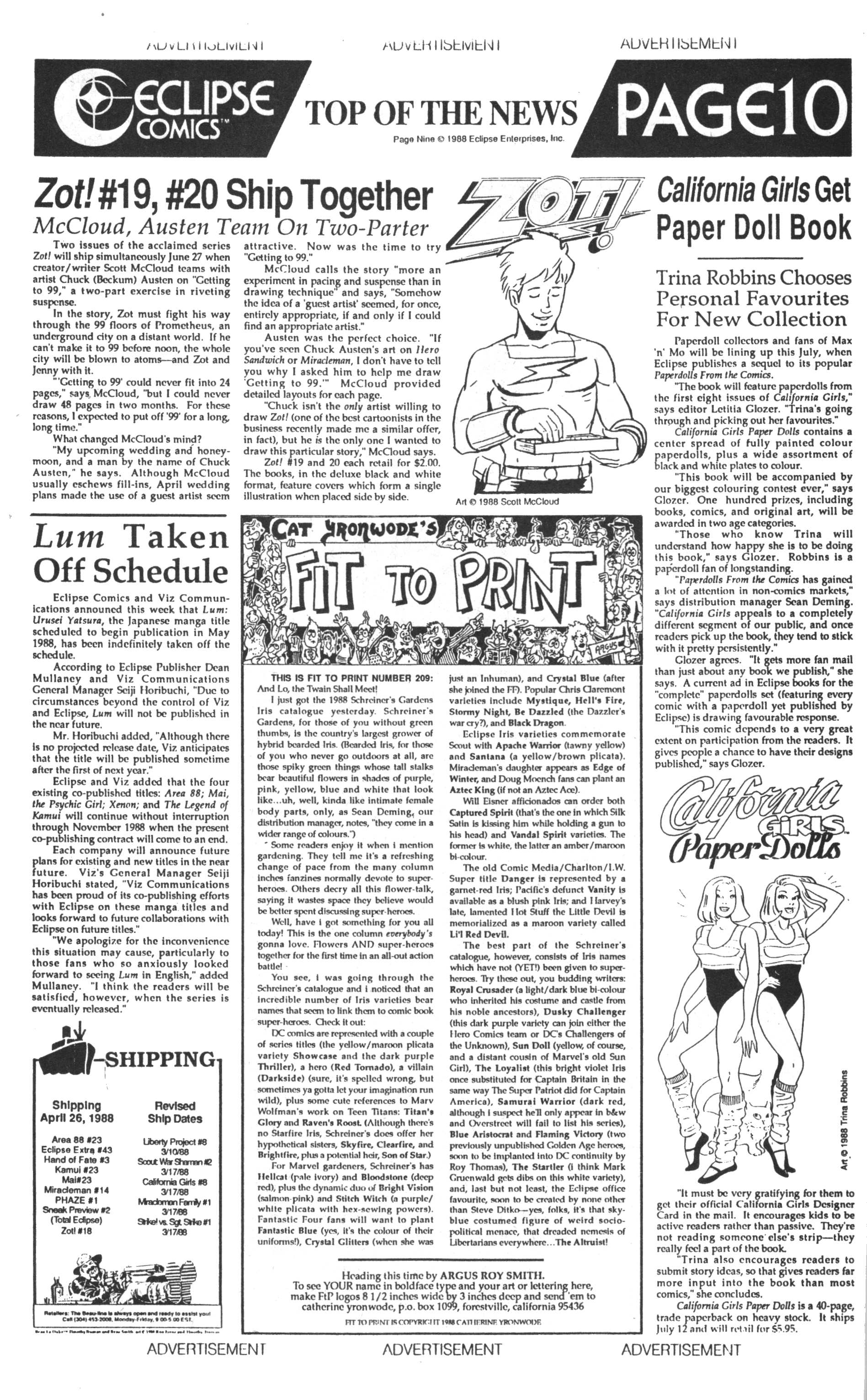 Read online Amazing Heroes comic -  Issue #143 - 10