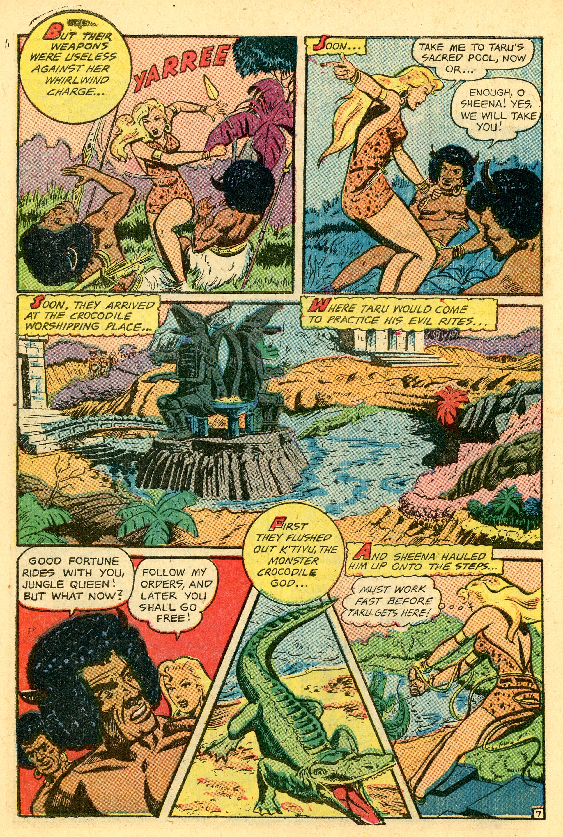 Read online Sheena, Queen of the Jungle (1942) comic -  Issue #17 - 10