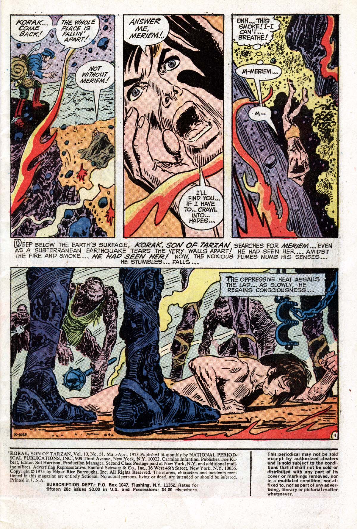 Read online Korak, Son of Tarzan (1972) comic -  Issue #51 - 3