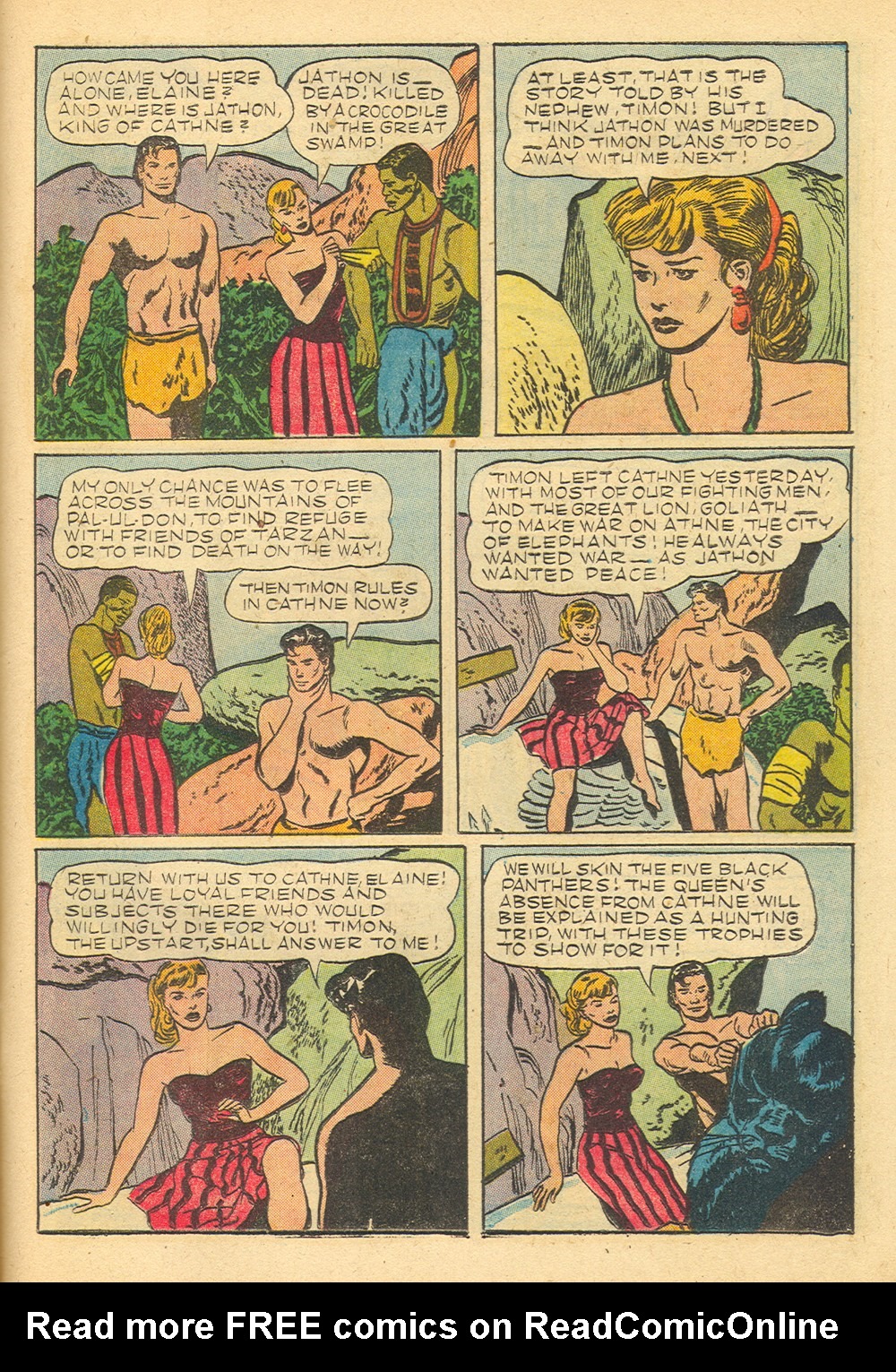 Read online Tarzan (1948) comic -  Issue #45 - 33