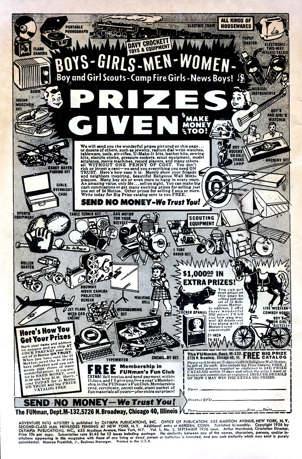 Read online Adventure into Mystery comic -  Issue #3 - 2