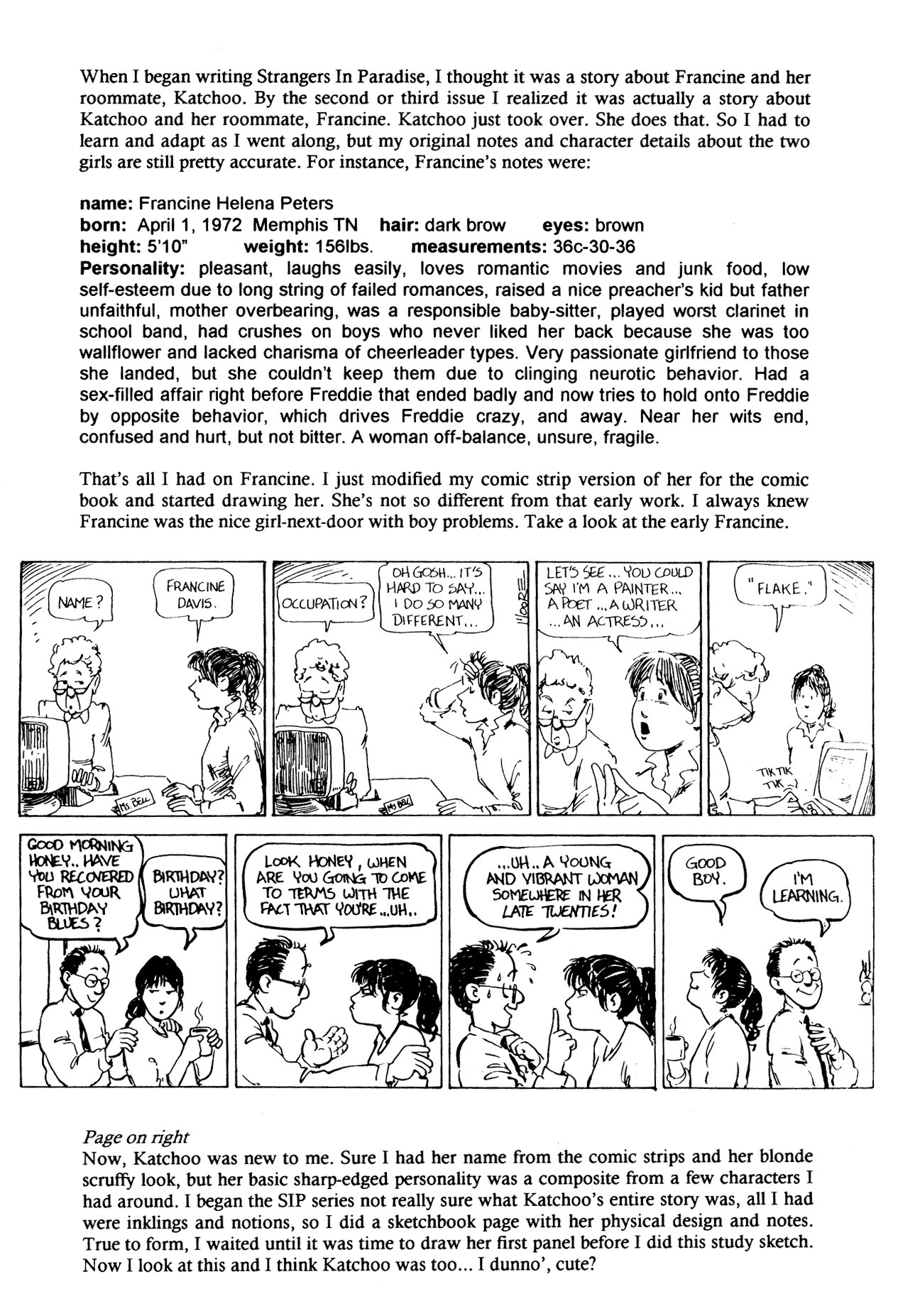 Read online Strangers in Paradise (1997) comic -  Issue #1 - 32