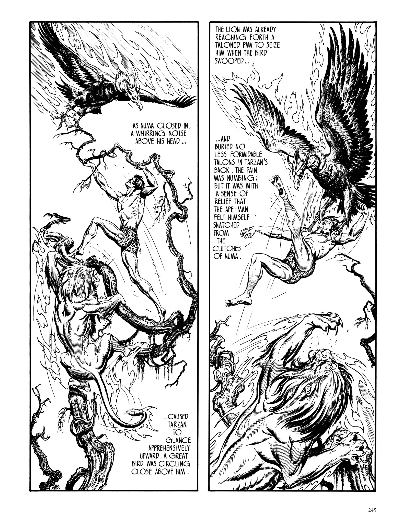 Read online Edgar Rice Burroughs' Tarzan: Burne Hogarth's Lord of the Jungle comic -  Issue # TPB - 244
