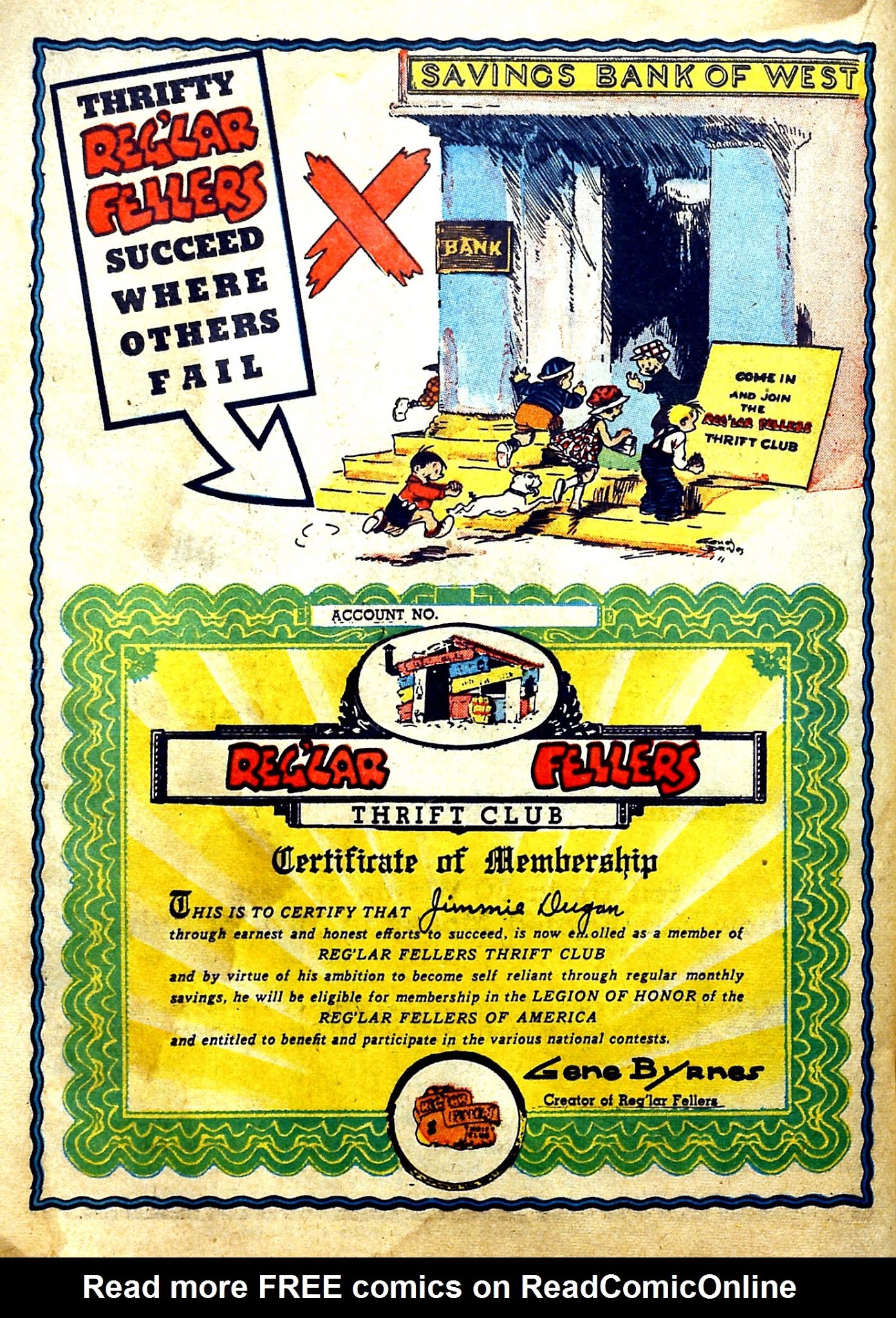 Read online Reg'lar Fellers Heroic Comics comic -  Issue #1 - 41