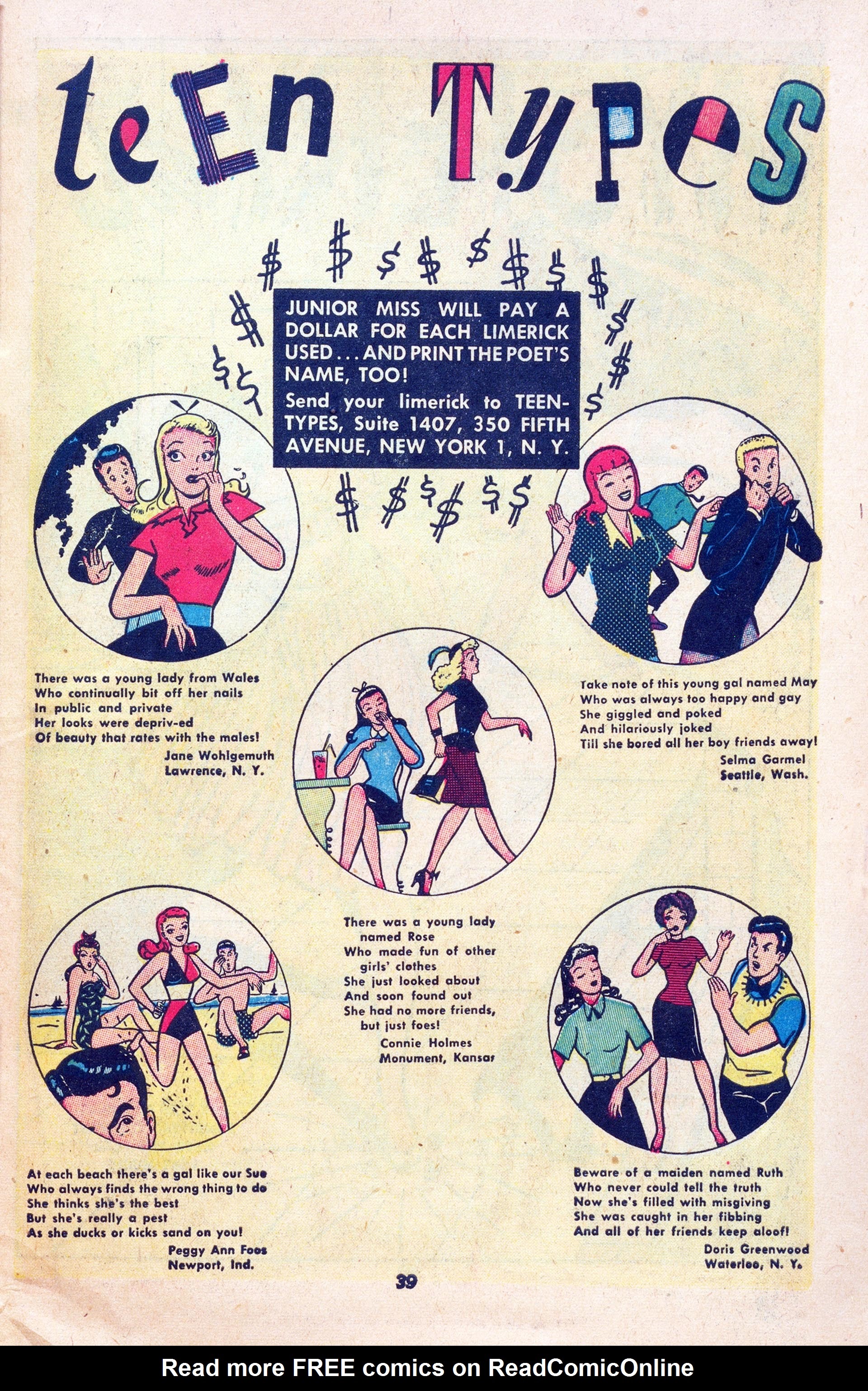 Read online Junior Miss (1947) comic -  Issue #27 - 33