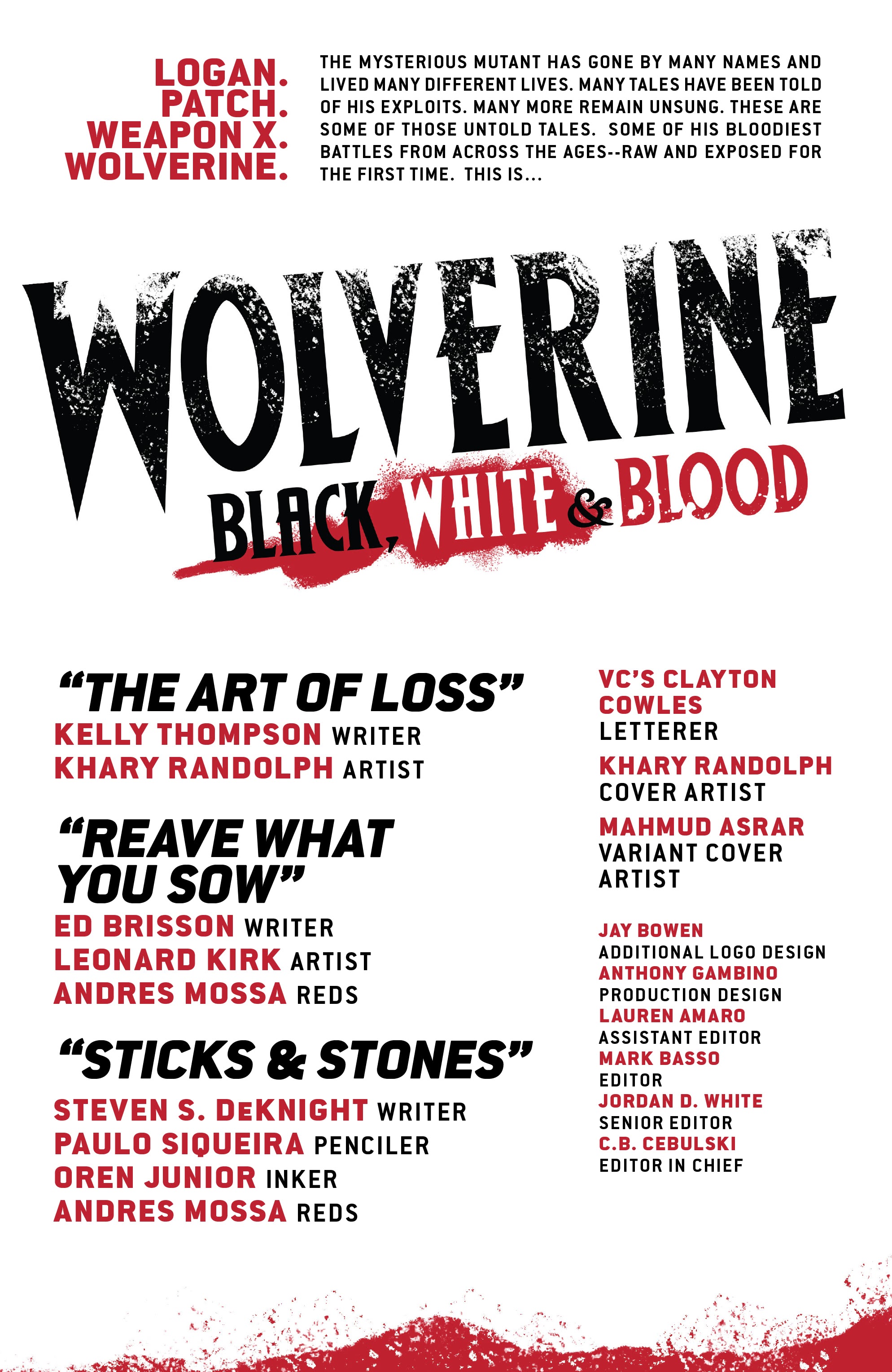 Read online Wolverine: Black, White & Blood comic -  Issue #4 - 2