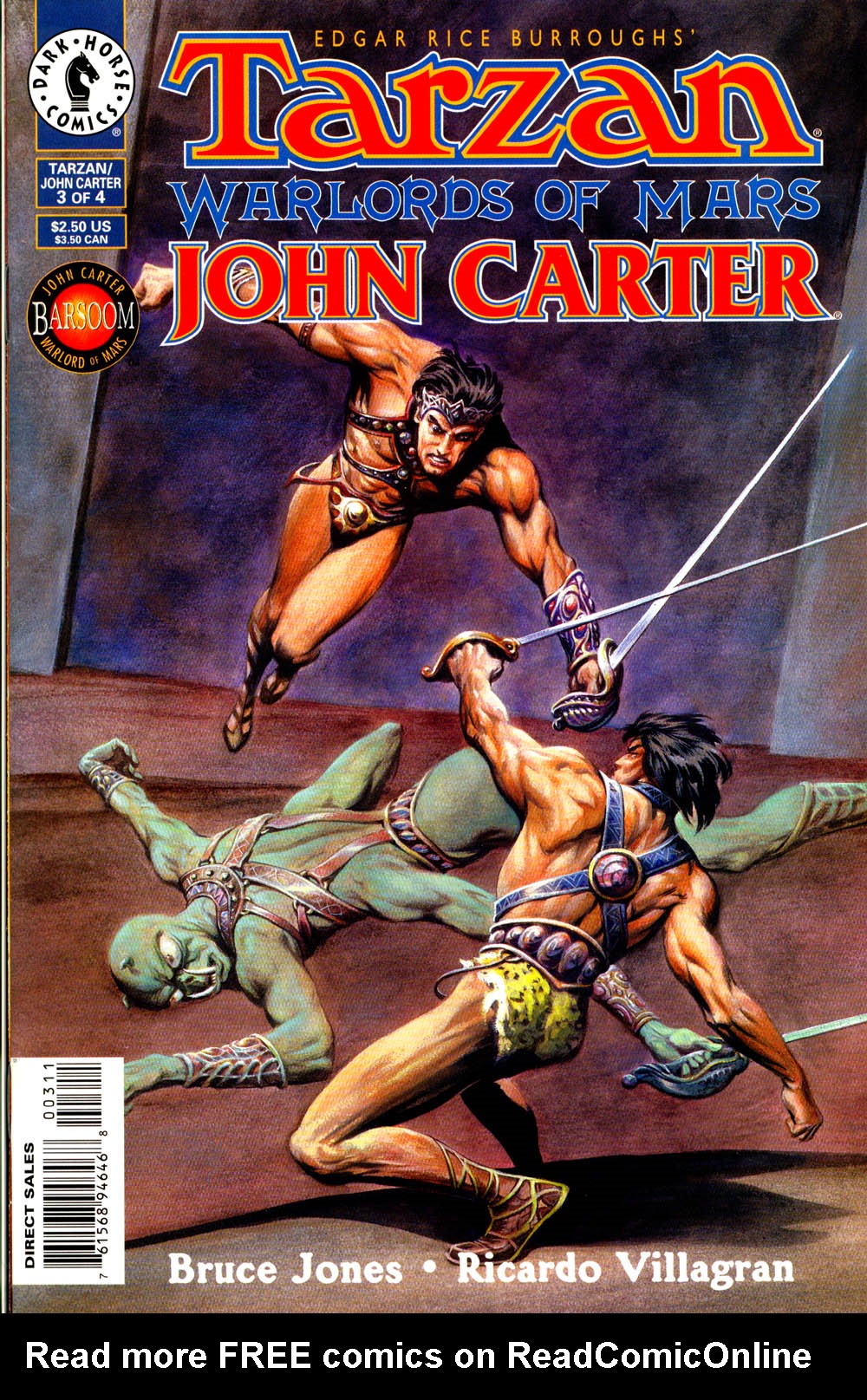Read online Tarzan/John Carter: Warlords of Mars comic -  Issue #3 - 1