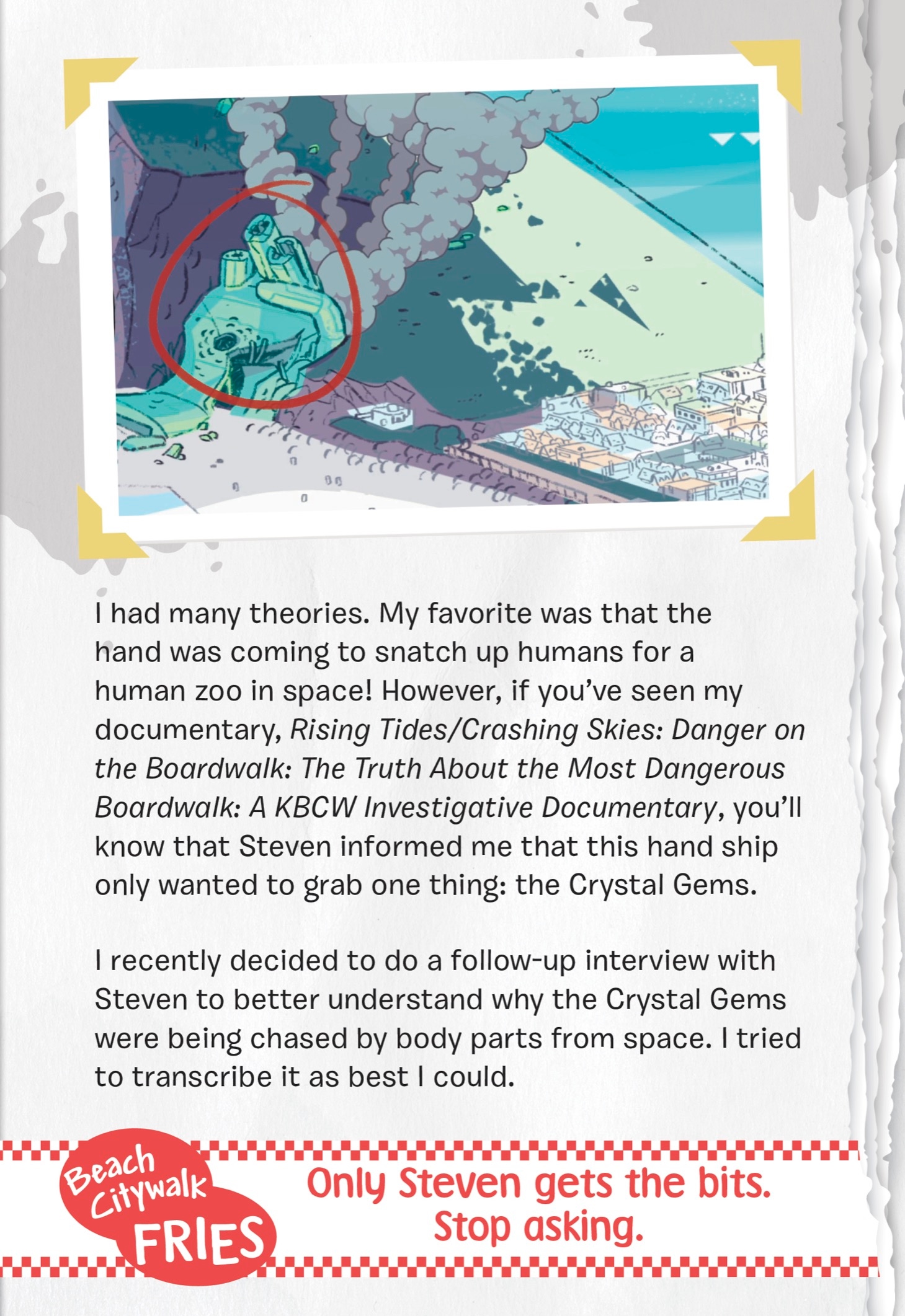 Read online Keep Beach City Weird: You Can't Hide the Truth!!! (Steven Universe) comic -  Issue # TPB - 35