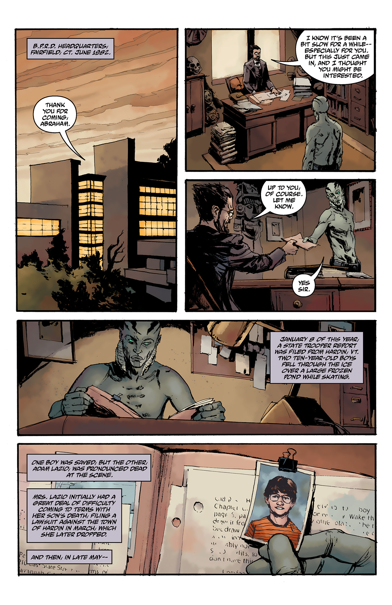 Read online Abe Sapien: The Haunted Boy comic -  Issue # Full - 4