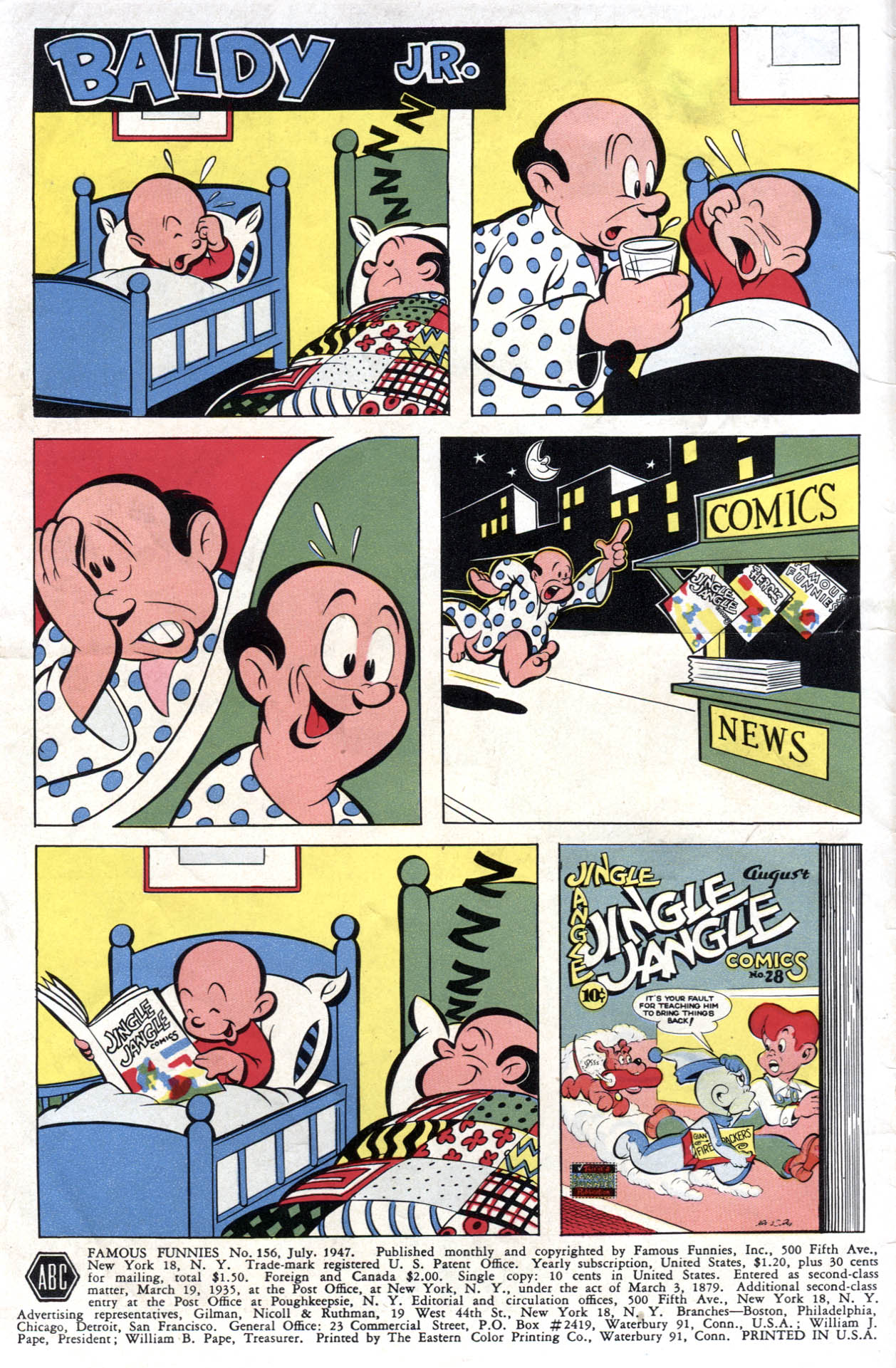 Read online Famous Funnies comic -  Issue #156 - 2
