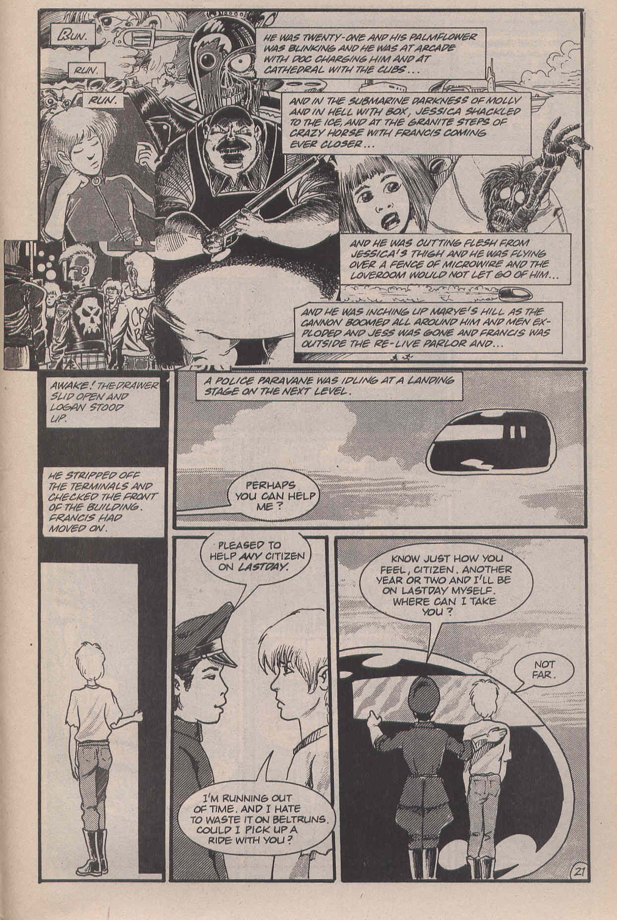Read online Logan's Run (1990) comic -  Issue #5 - 23