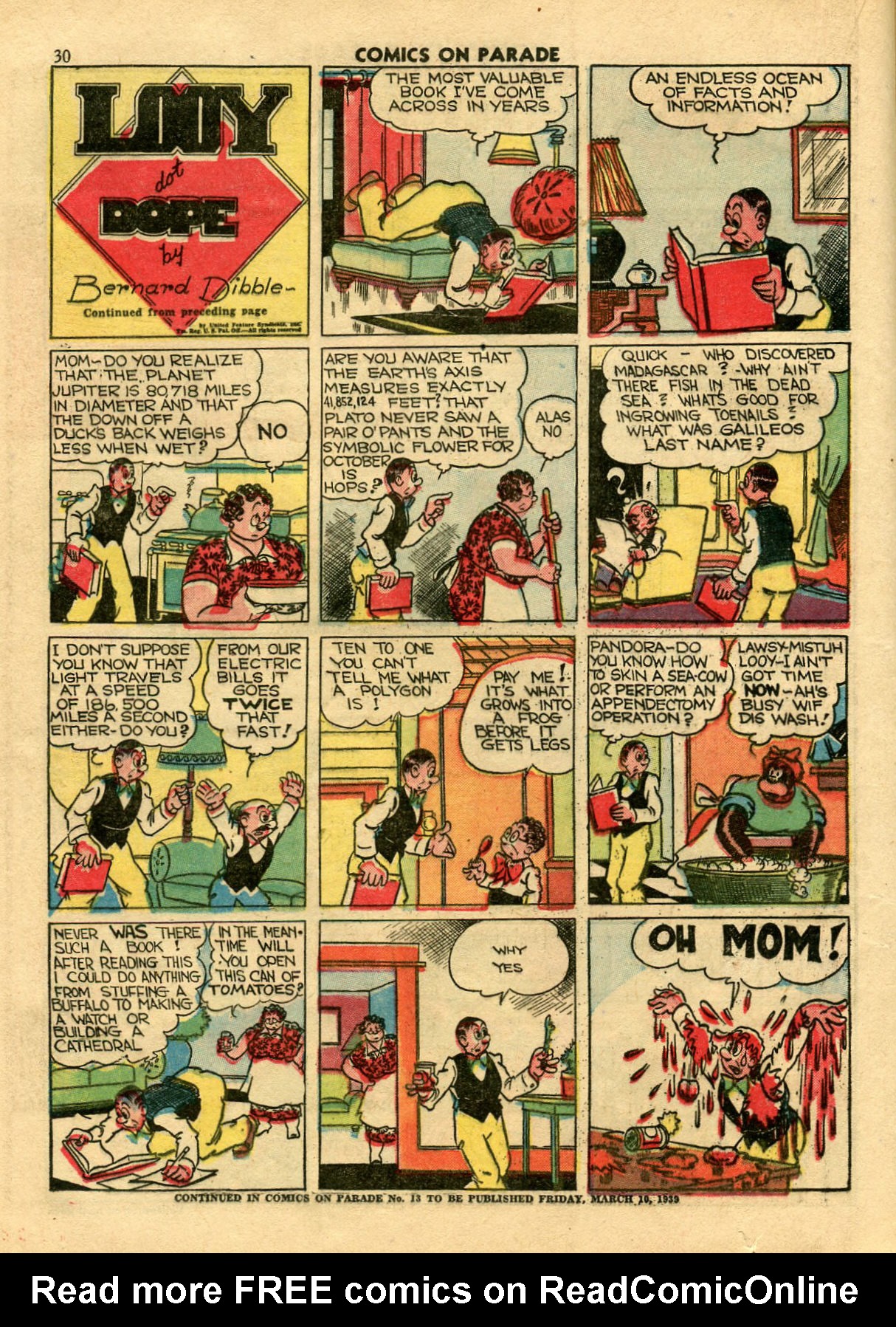 Read online Comics on Parade comic -  Issue #12 - 31