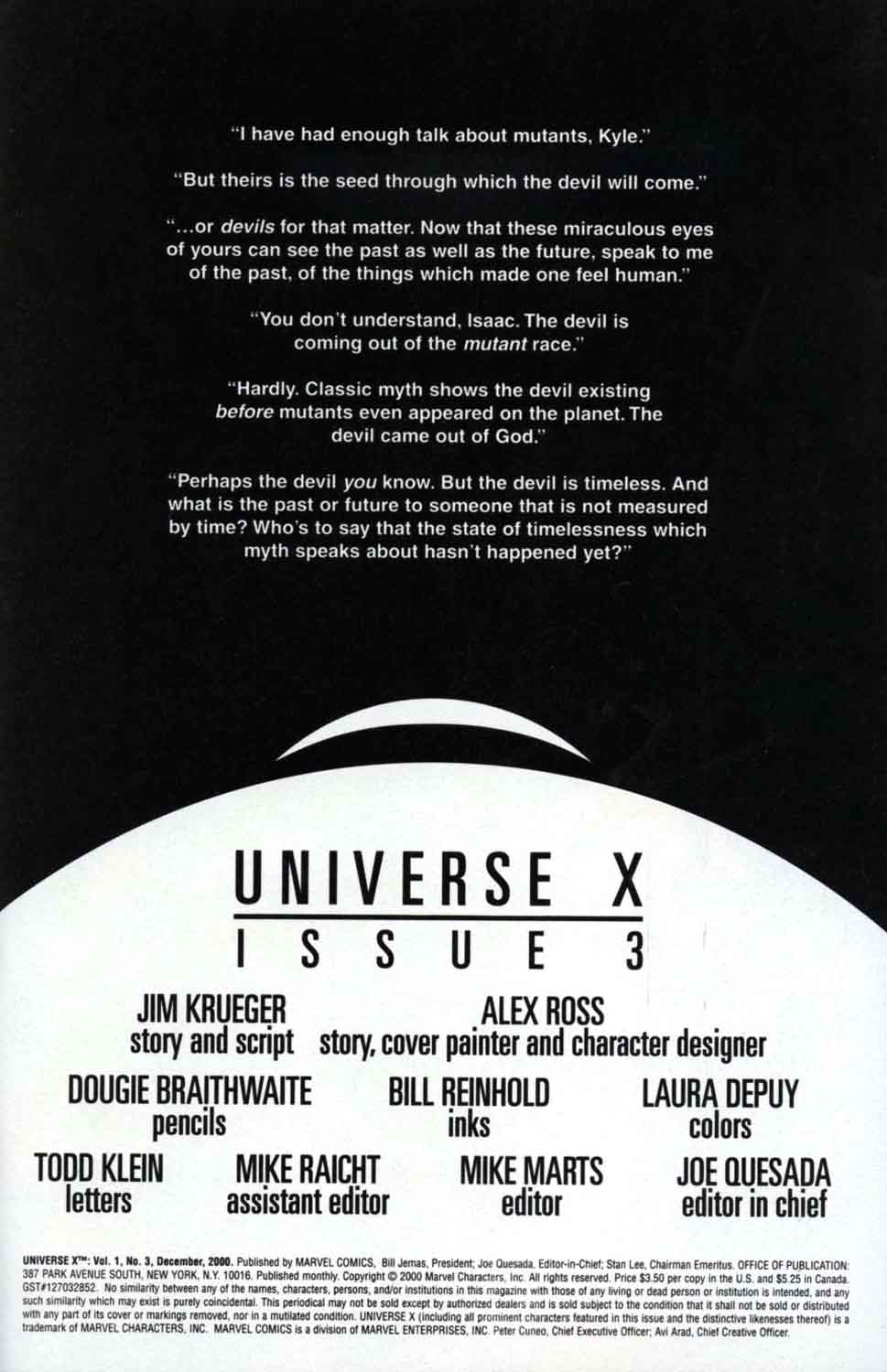 Read online Universe X comic -  Issue #3 - 2