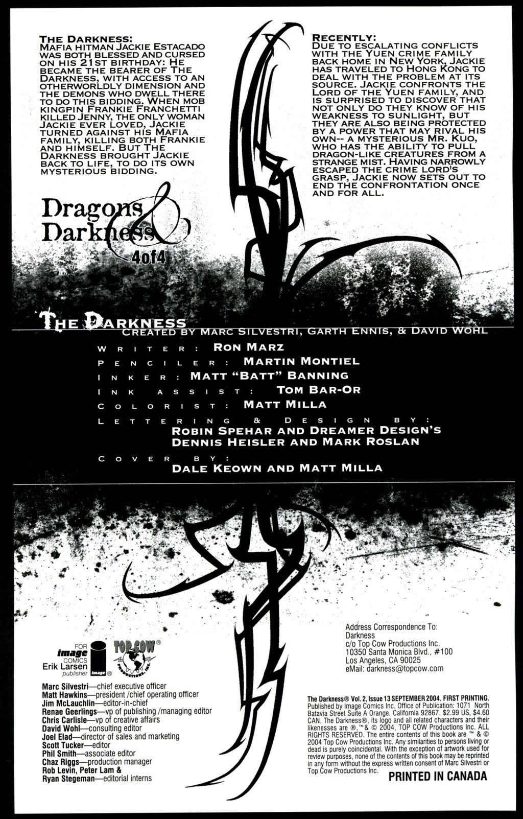 Read online The Darkness (2002) comic -  Issue #13 - 2