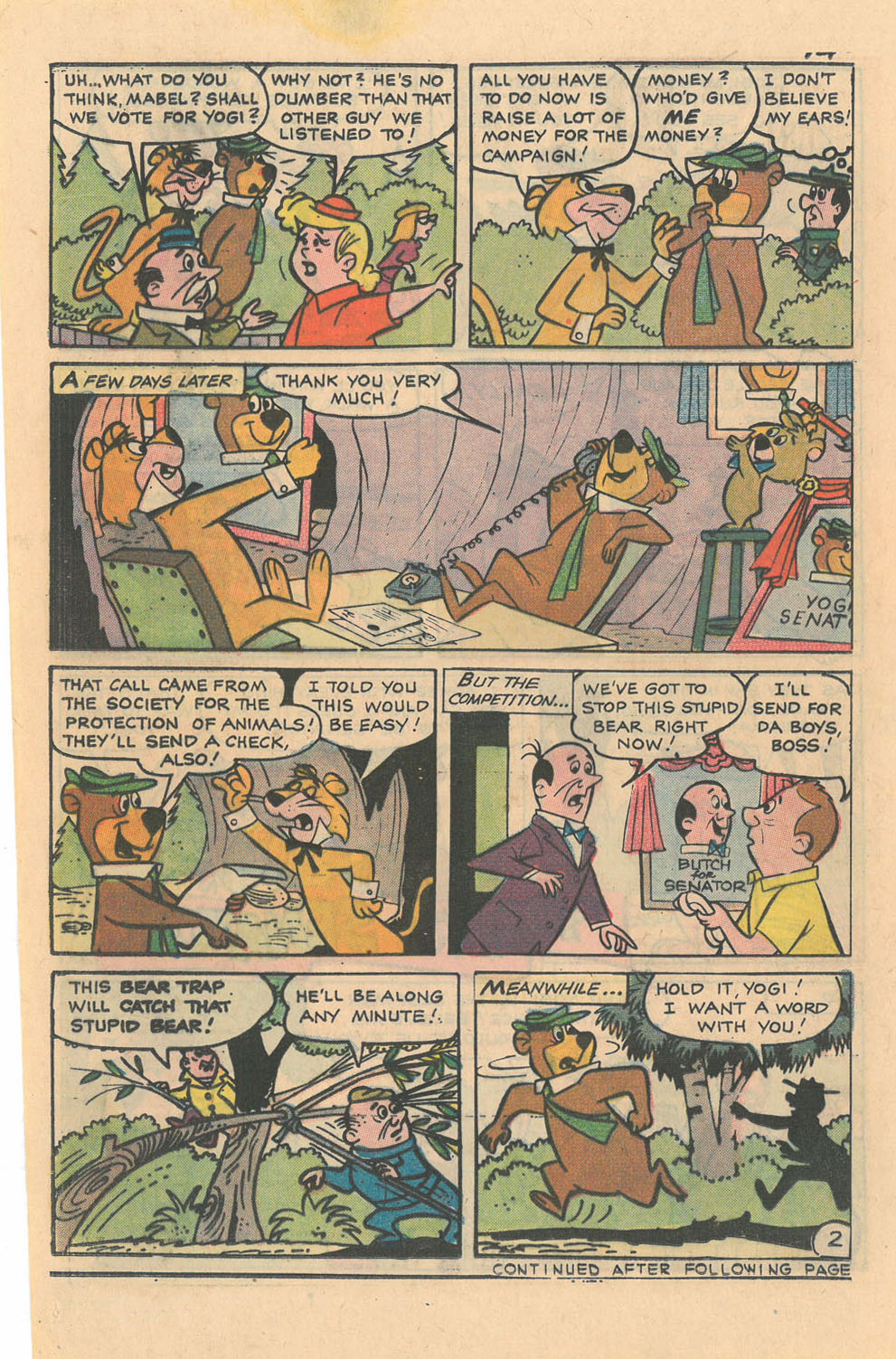 Read online Yogi Bear (1970) comic -  Issue #8 - 16
