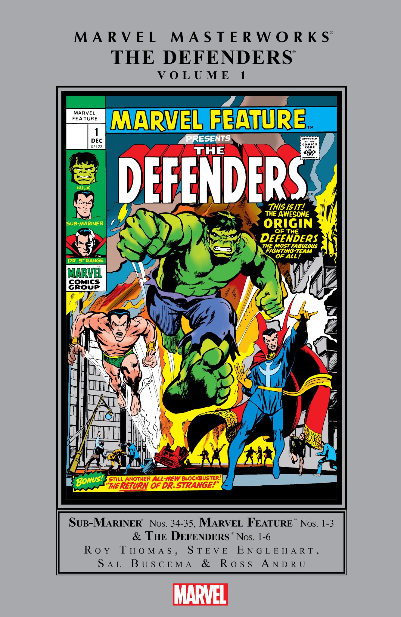Read online Marvel Masterworks: The Defenders comic -  Issue # TPB 1 (Part 1) - 1
