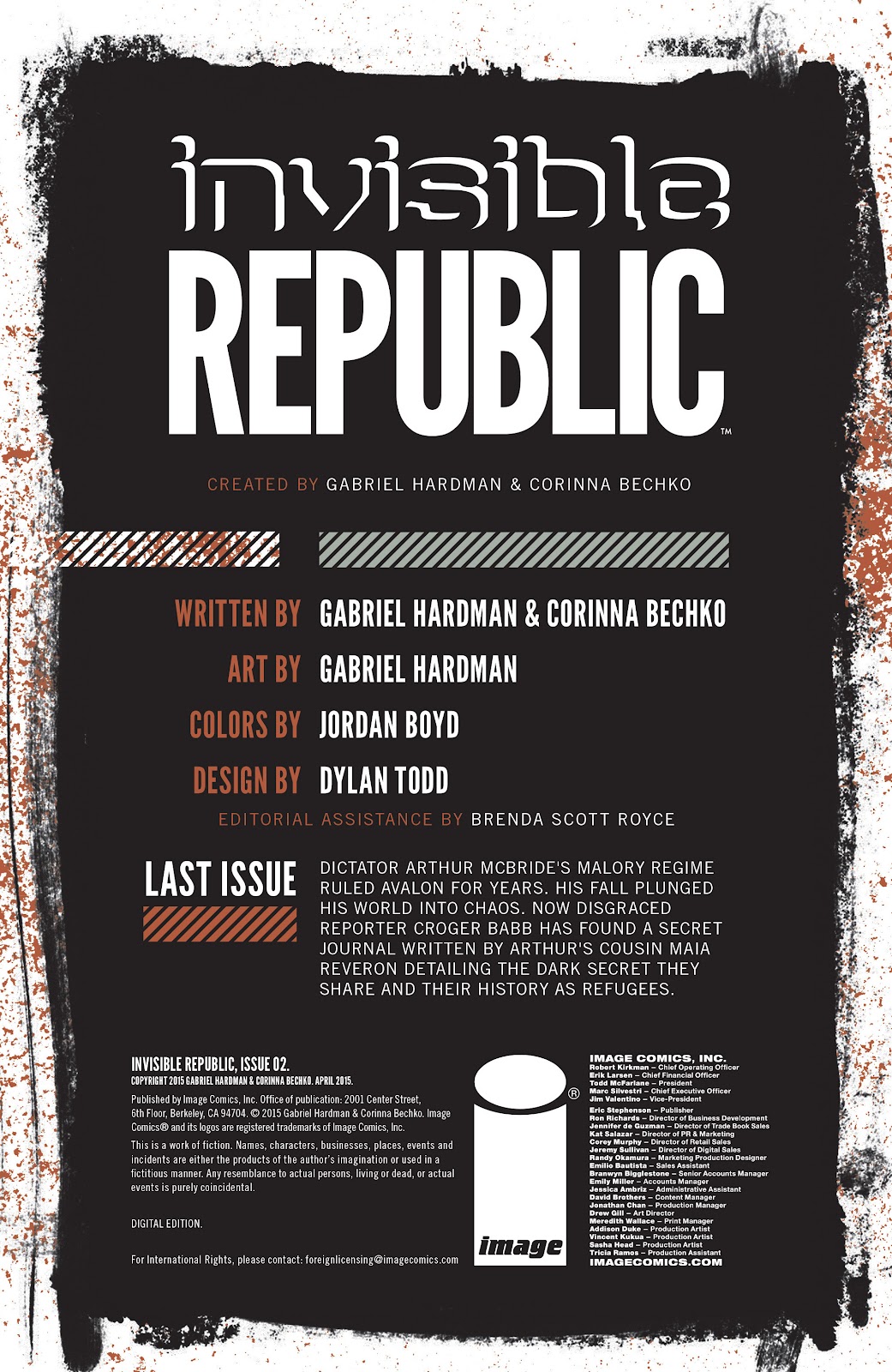 Invisible Republic issue 2 - Page 2