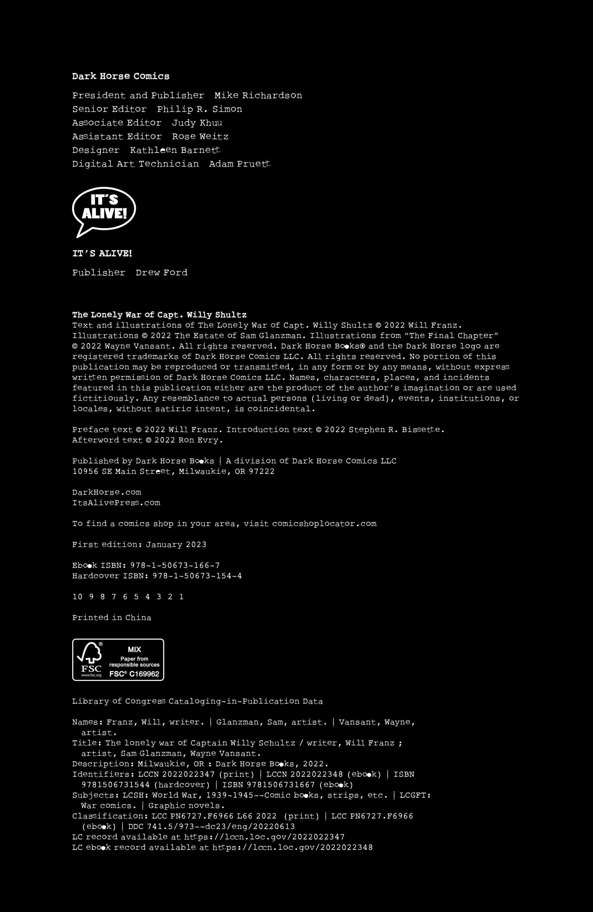 Read online The Lonely War of Capt. Willy Schultz comic -  Issue # TPB (Part 1) - 6