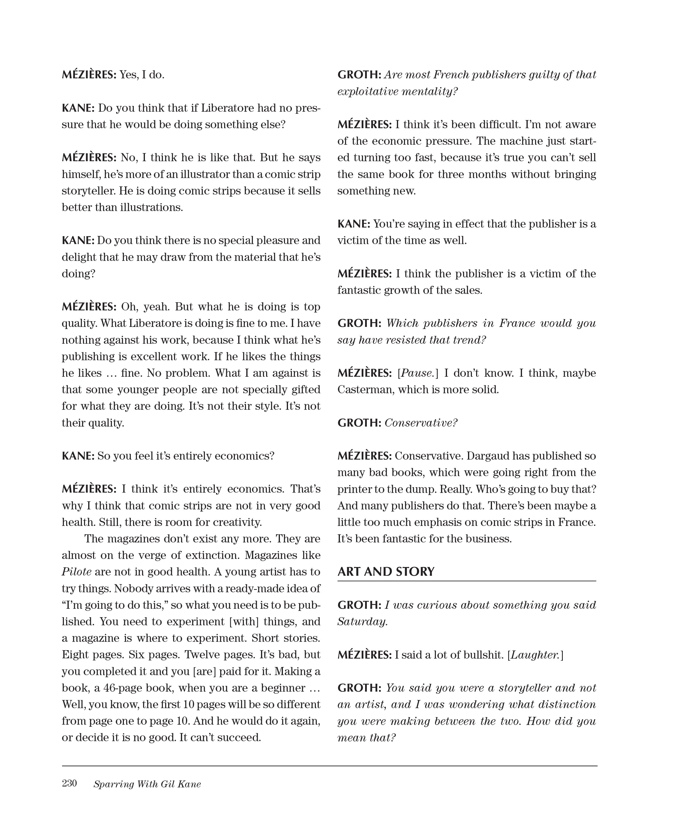 Read online Sparring With Gil Kane: Colloquies On Comic Art and Aesthetics comic -  Issue # TPB (Part 3) - 30