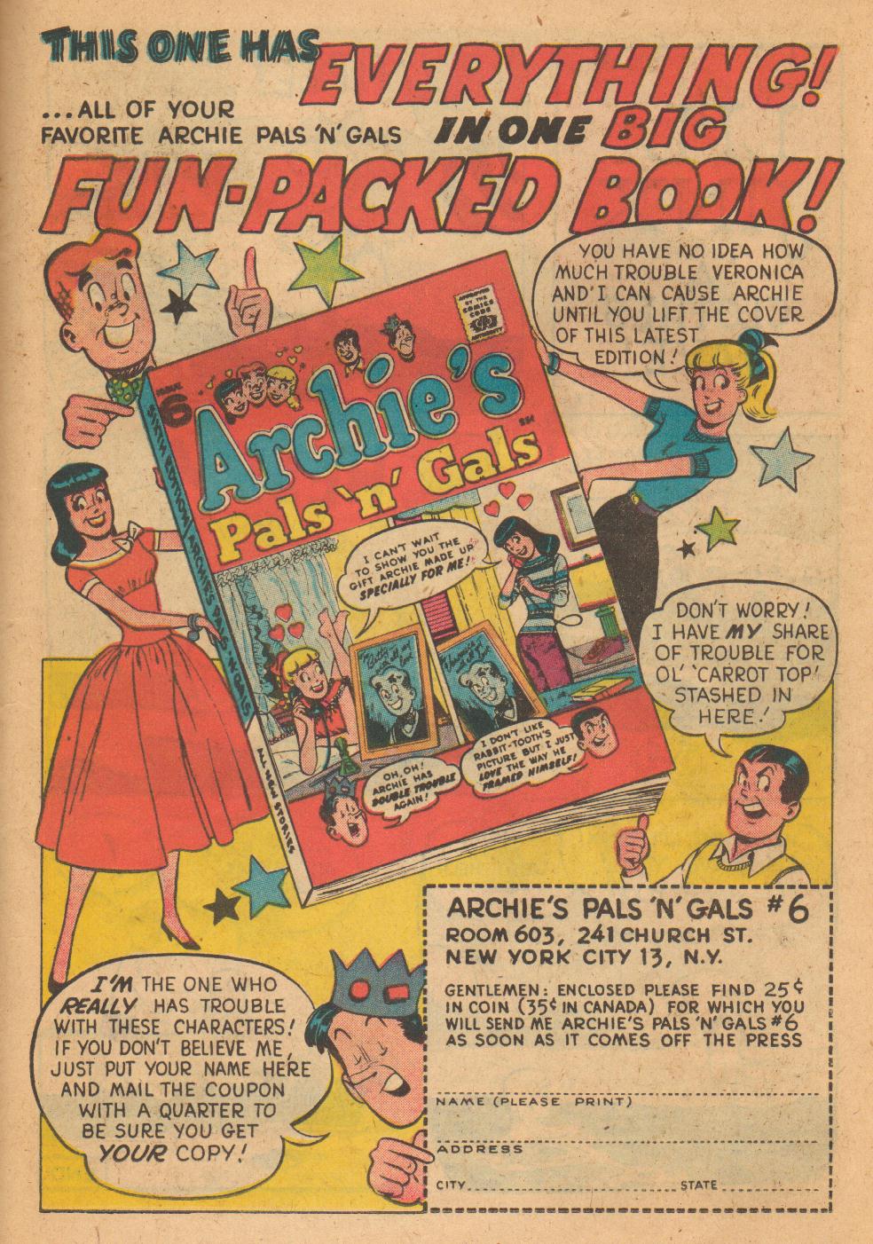 Read online Archie's Pal Jughead comic -  Issue #44 - 23