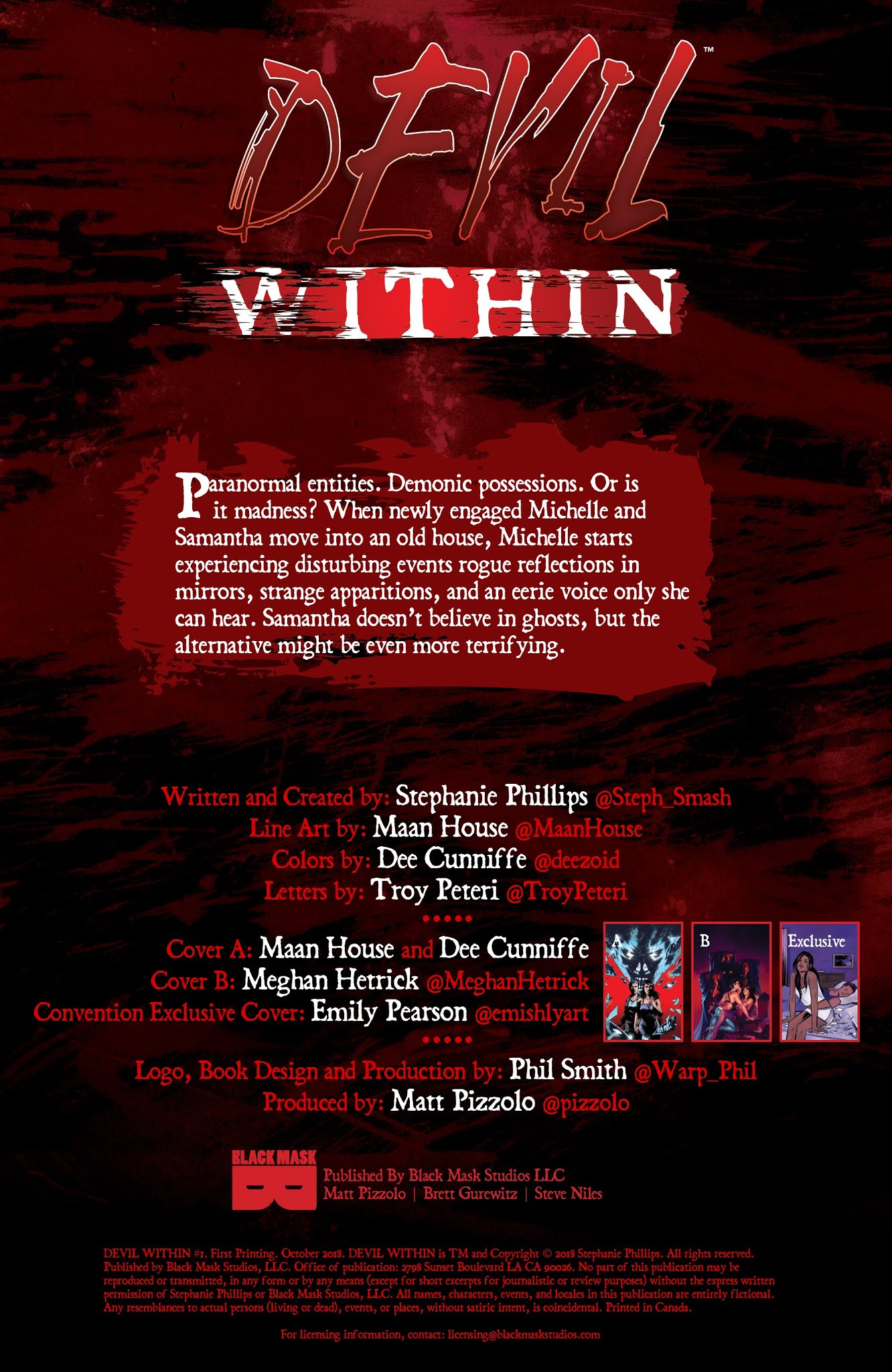 Read online Devil Within comic -  Issue #1 - 2