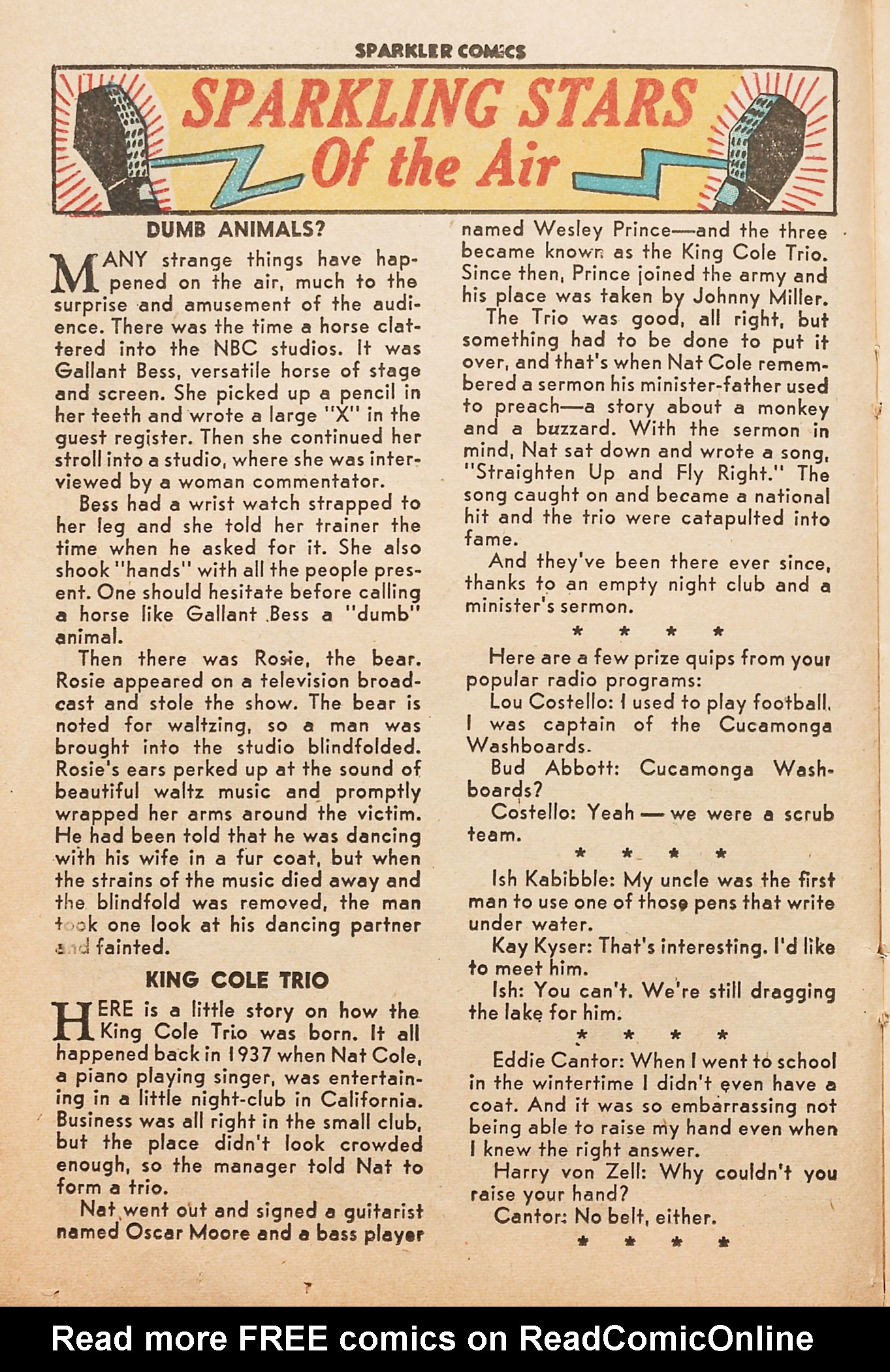 Read online Sparkler Comics comic -  Issue #66 - 20