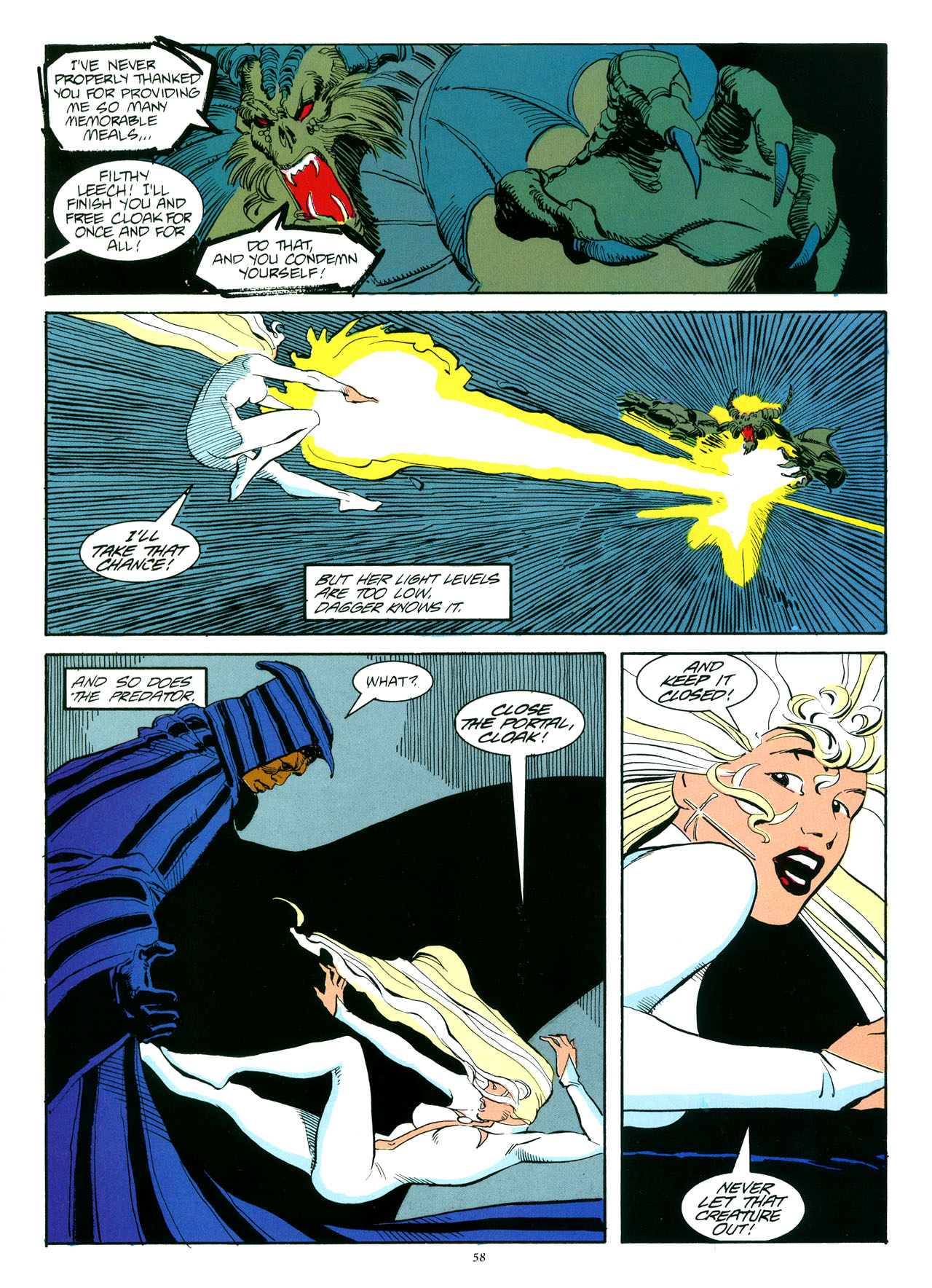 Read online Marvel Graphic Novel comic -  Issue #35 - Cloak & Dagger - Predator and Prey - 62