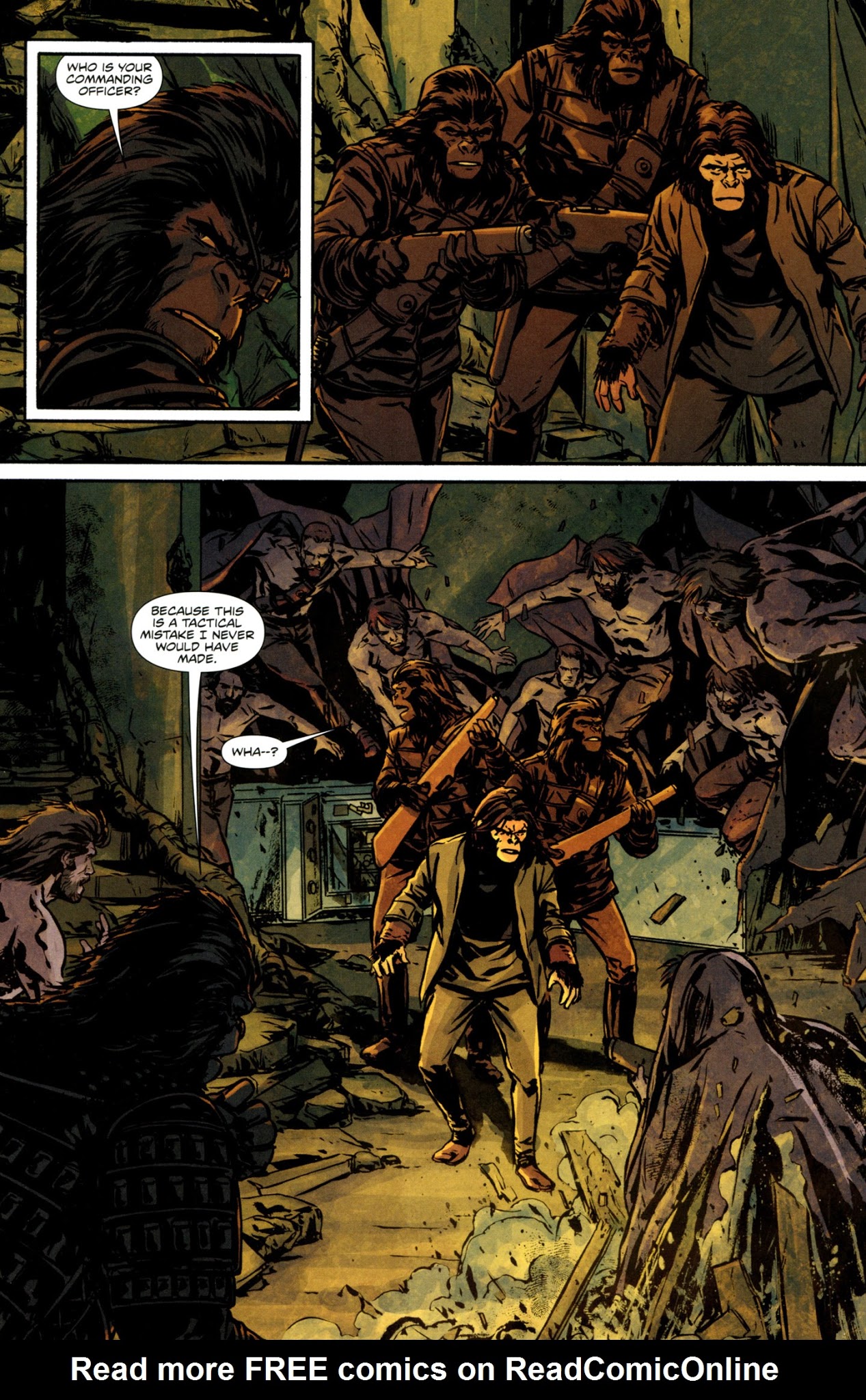 Read online Exile on the Planet of the Apes comic -  Issue #3 - 4