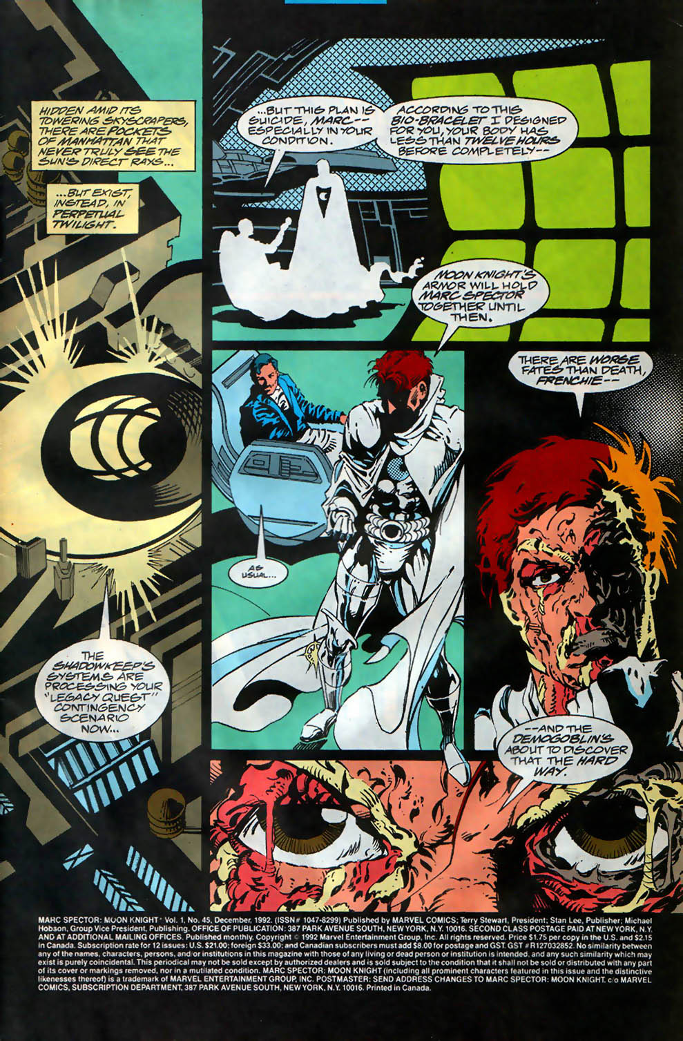 Read online Marc Spector: Moon Knight comic -  Issue #45 - 2