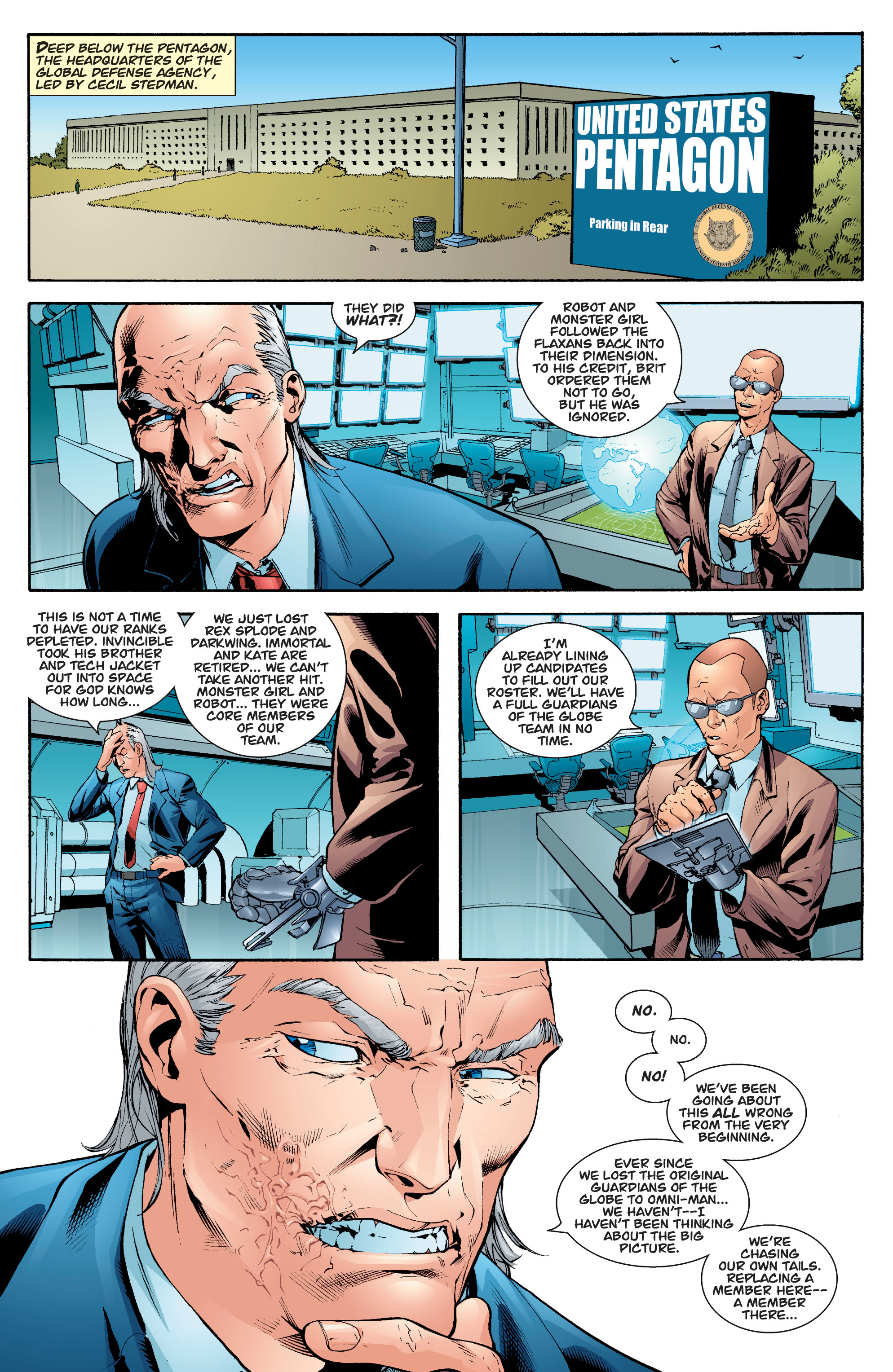Read online Guarding the Globe (2010) comic -  Issue #1 - 8