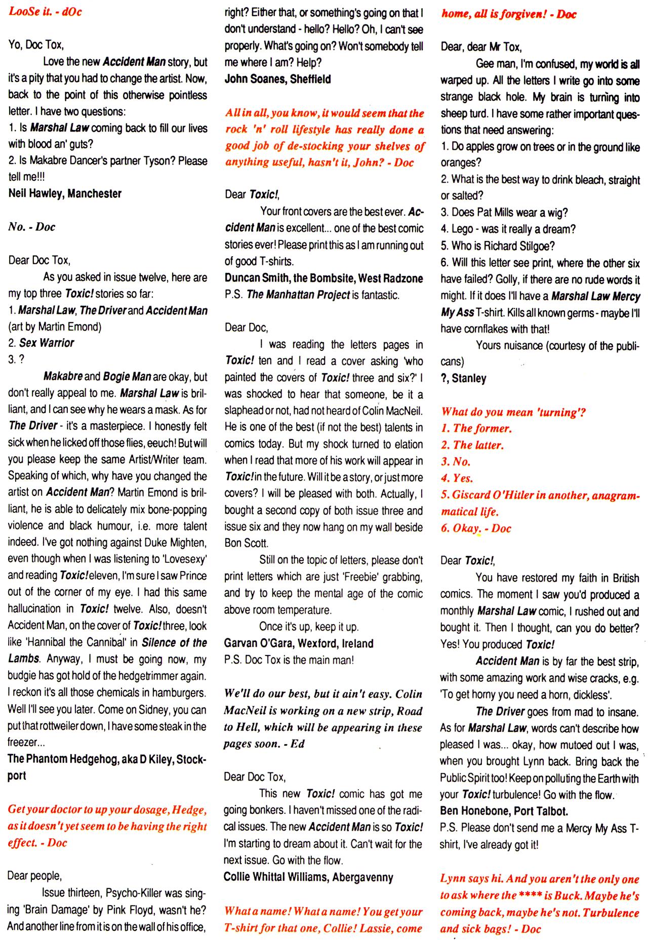 Read online Toxic! comic -  Issue #17 - 35