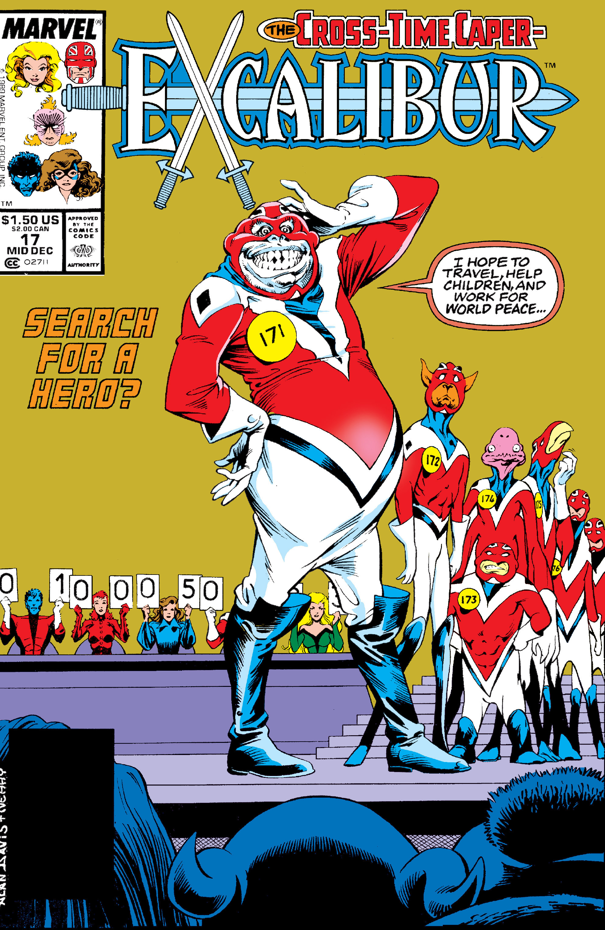 Read online Excalibur (1988) comic -  Issue #17 - 1