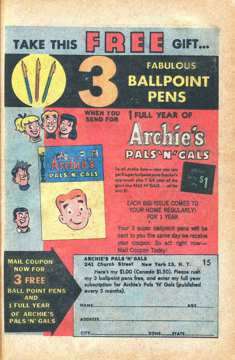 Read online Archie's Pals 'N' Gals (1952) comic -  Issue #15 - 15
