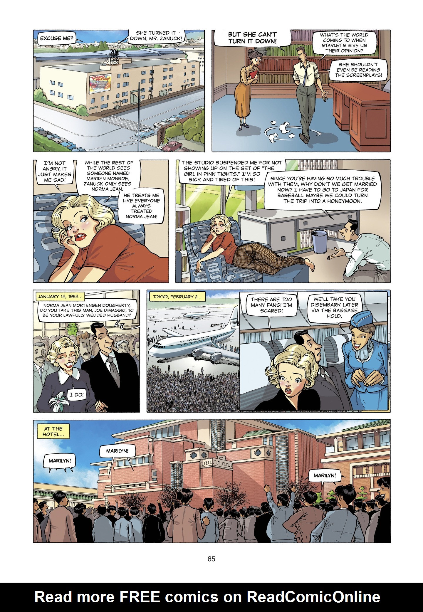 Read online The Stars of History: Marilyn Monroe comic -  Issue # TPB - 65