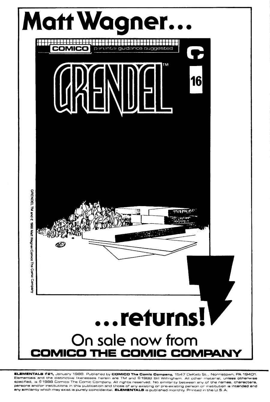 Read online Elementals (1984) comic -  Issue #21 - 2