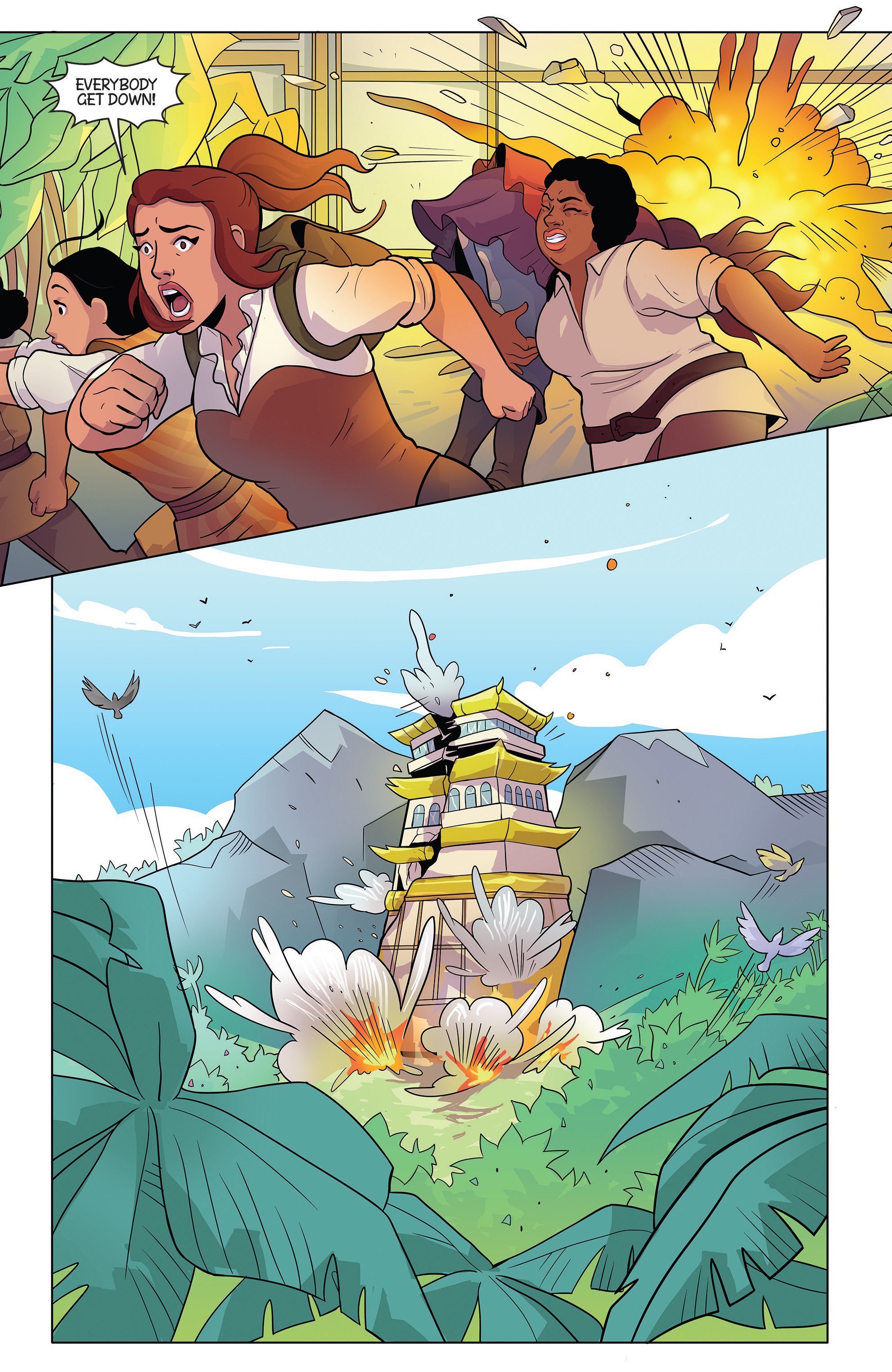 Read online Princeless Raven Year Two: Love and Revenge comic -  Issue # _TPB Assault On Golden Rock - 90