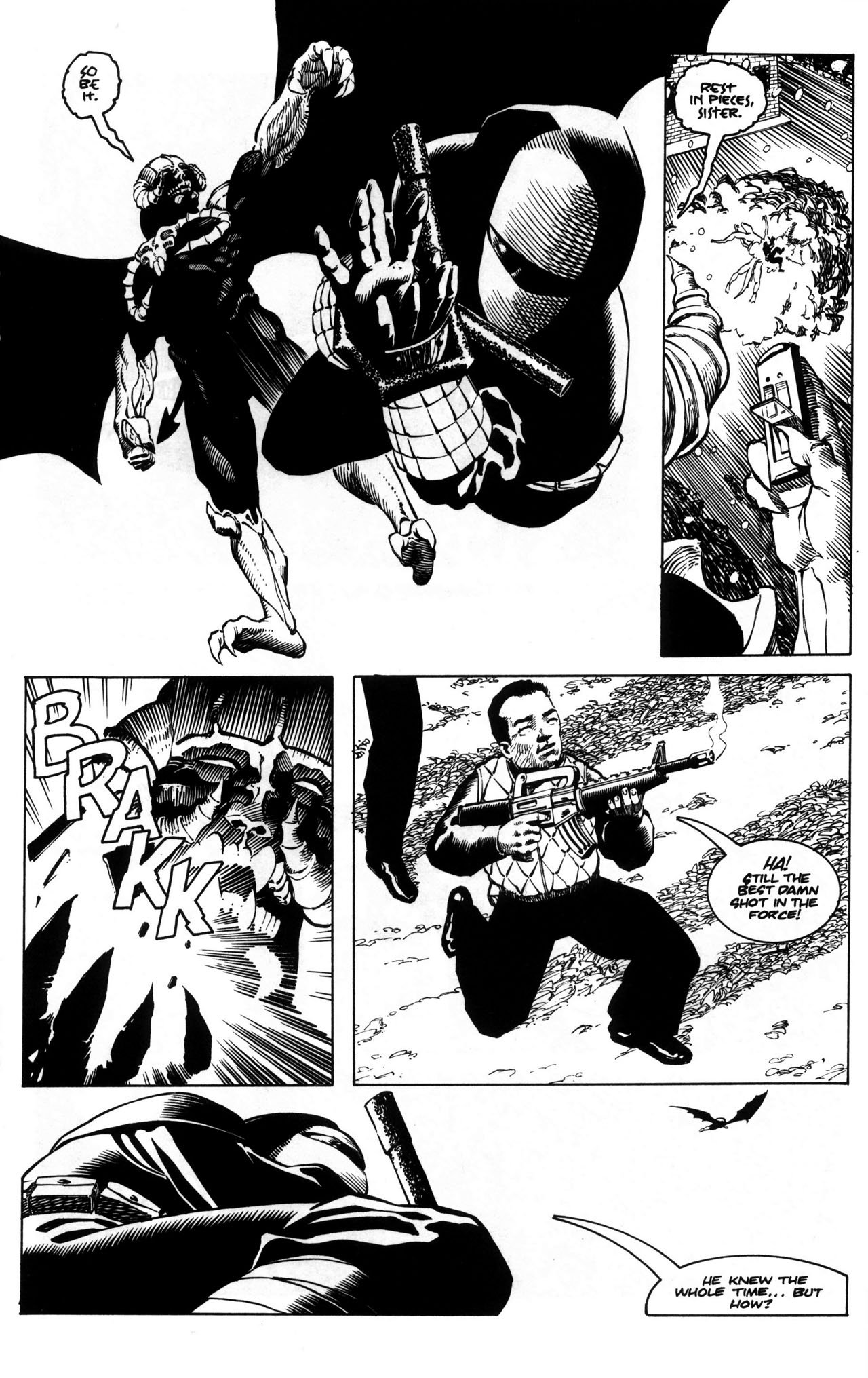 Read online Warrior Nun: Black & White comic -  Issue #5 - 15