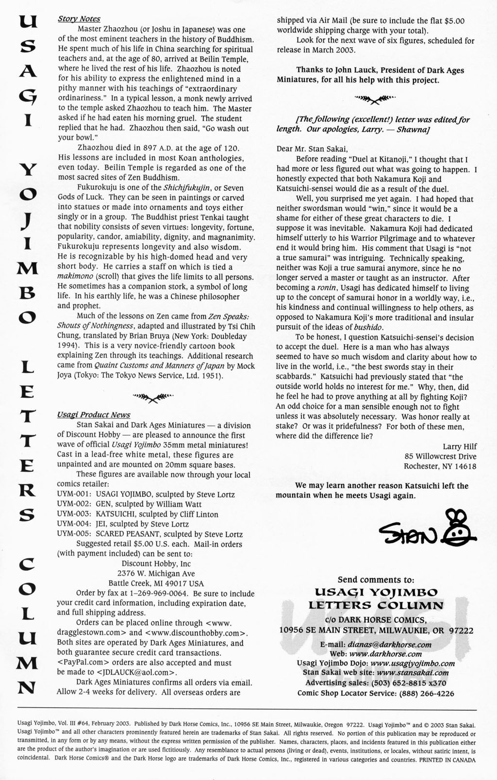 Read online Usagi Yojimbo (1996) comic -  Issue #64 - 27