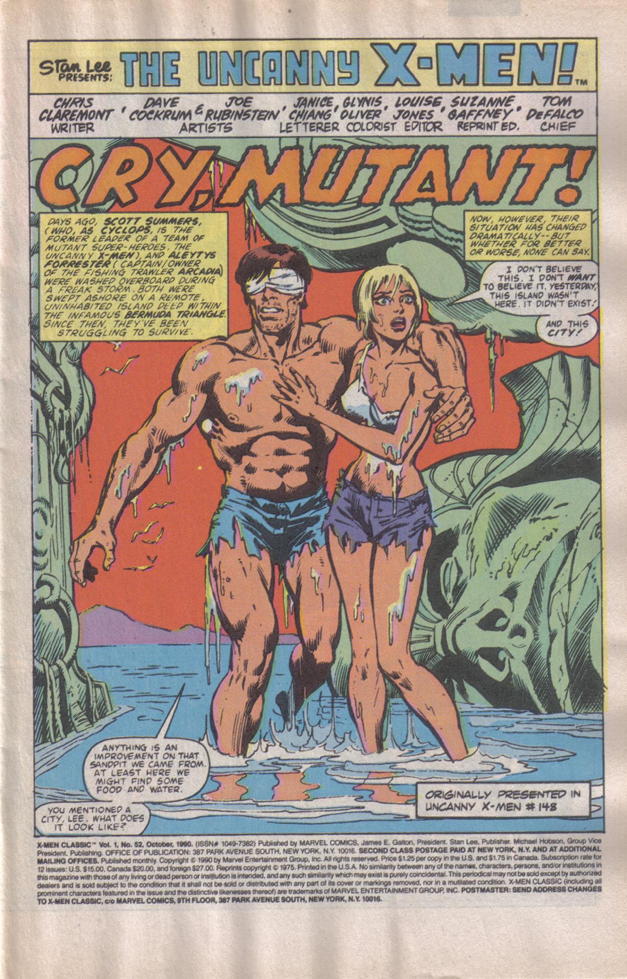 Read online X-Men Classic comic -  Issue #52 - 2