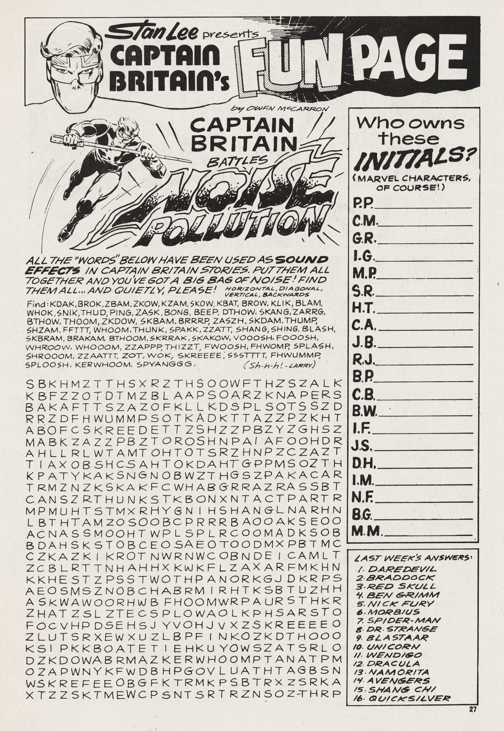 Read online Captain Britain (1976) comic -  Issue #37 - 26