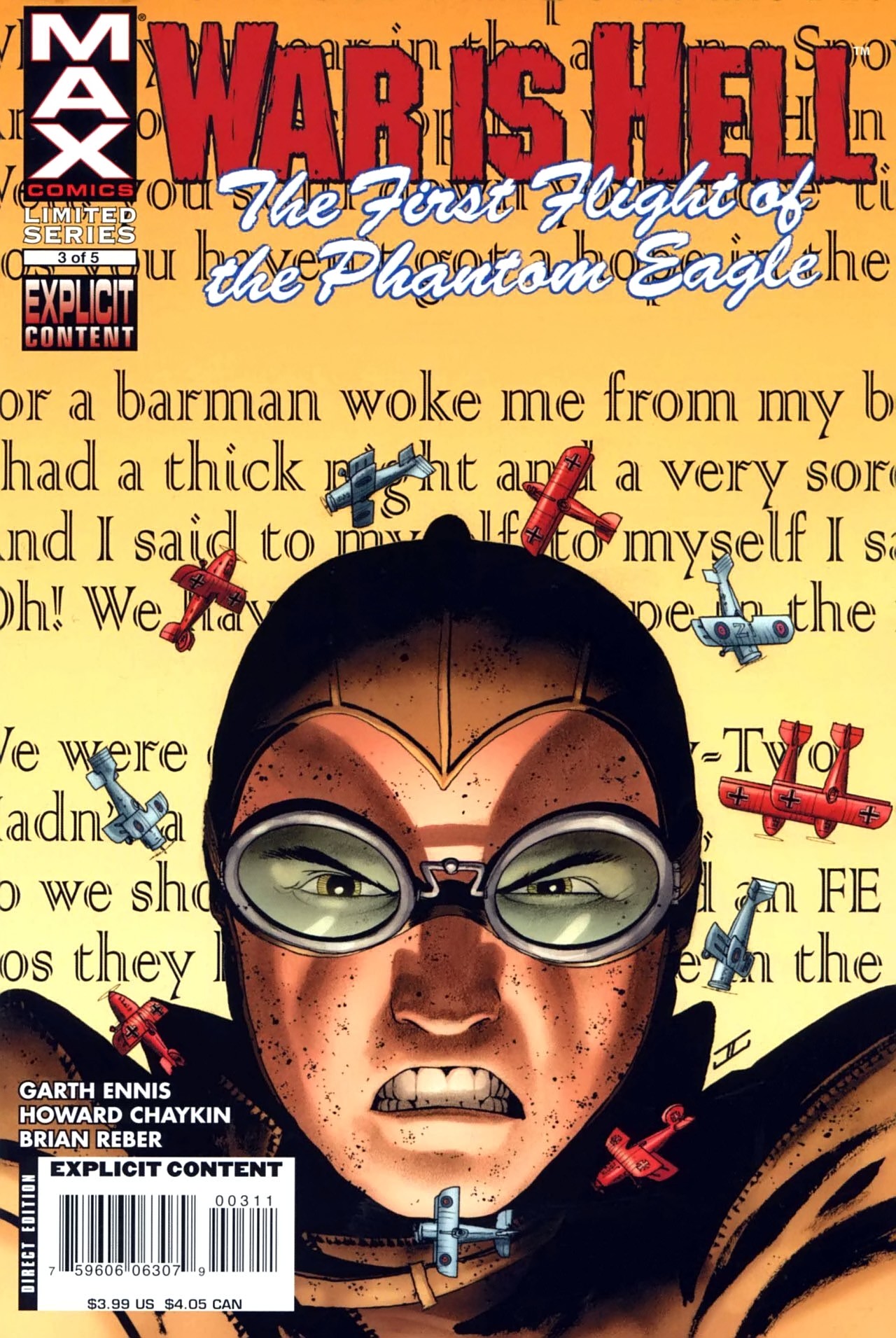 Read online War is Hell: The First Flight of the Phantom Eagle comic -  Issue #3 - 1