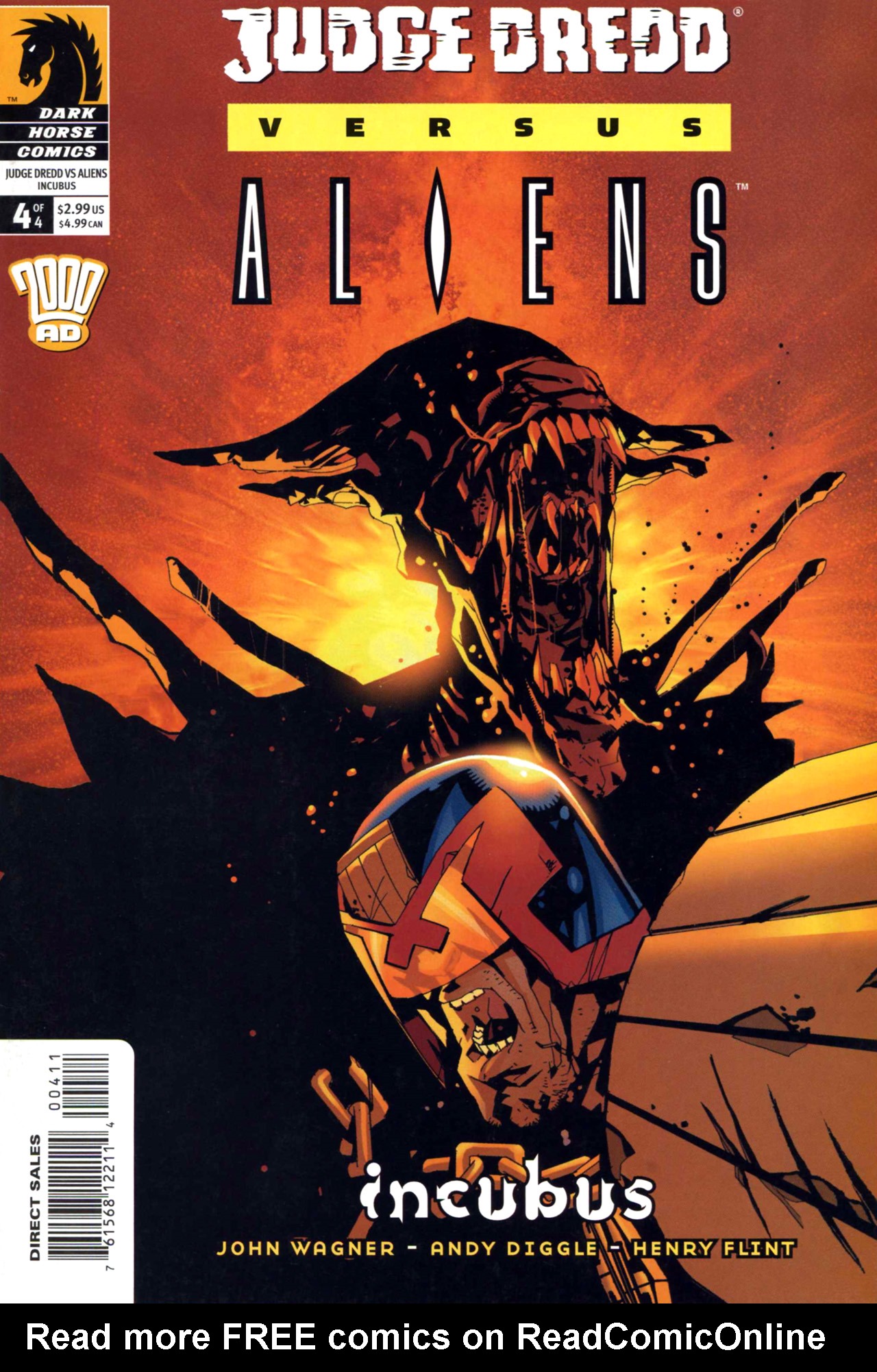 Read online Judge Dredd Vs. Aliens:  Incubus comic -  Issue #4 - 1