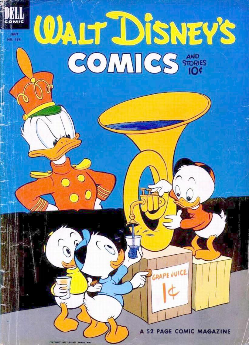 Read online Walt Disney's Comics and Stories comic -  Issue #154 - 1