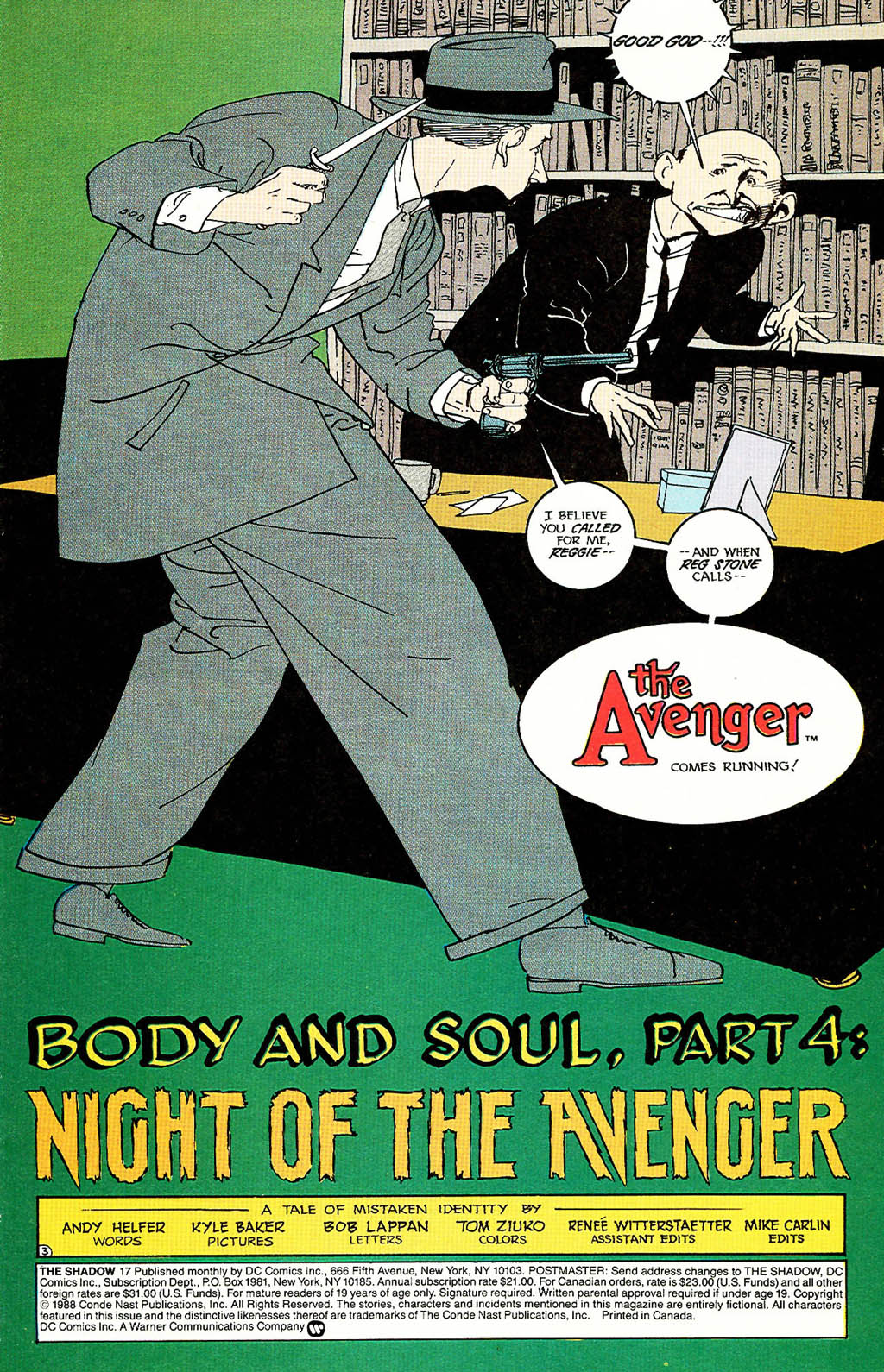 Read online The Shadow (1987) comic -  Issue #17 - 5