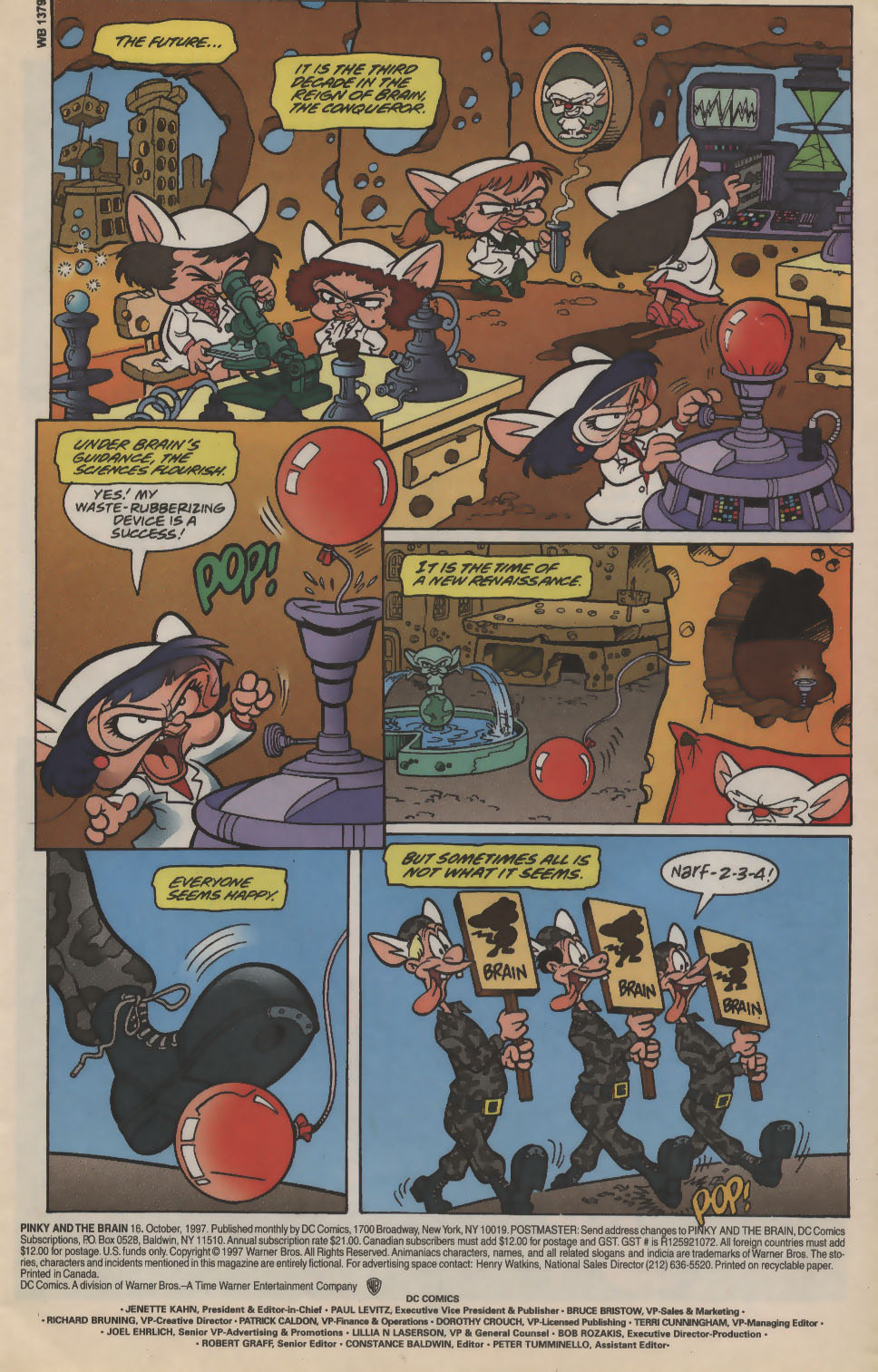 Read online Pinky and The Brain comic -  Issue #16 - 2