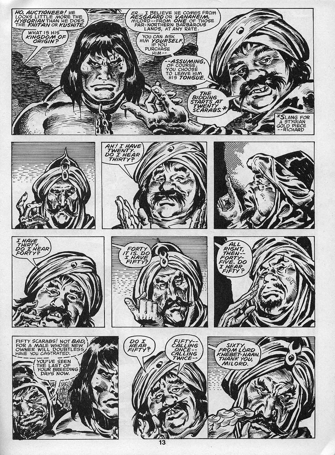 Read online The Savage Sword Of Conan comic -  Issue #205 - 15