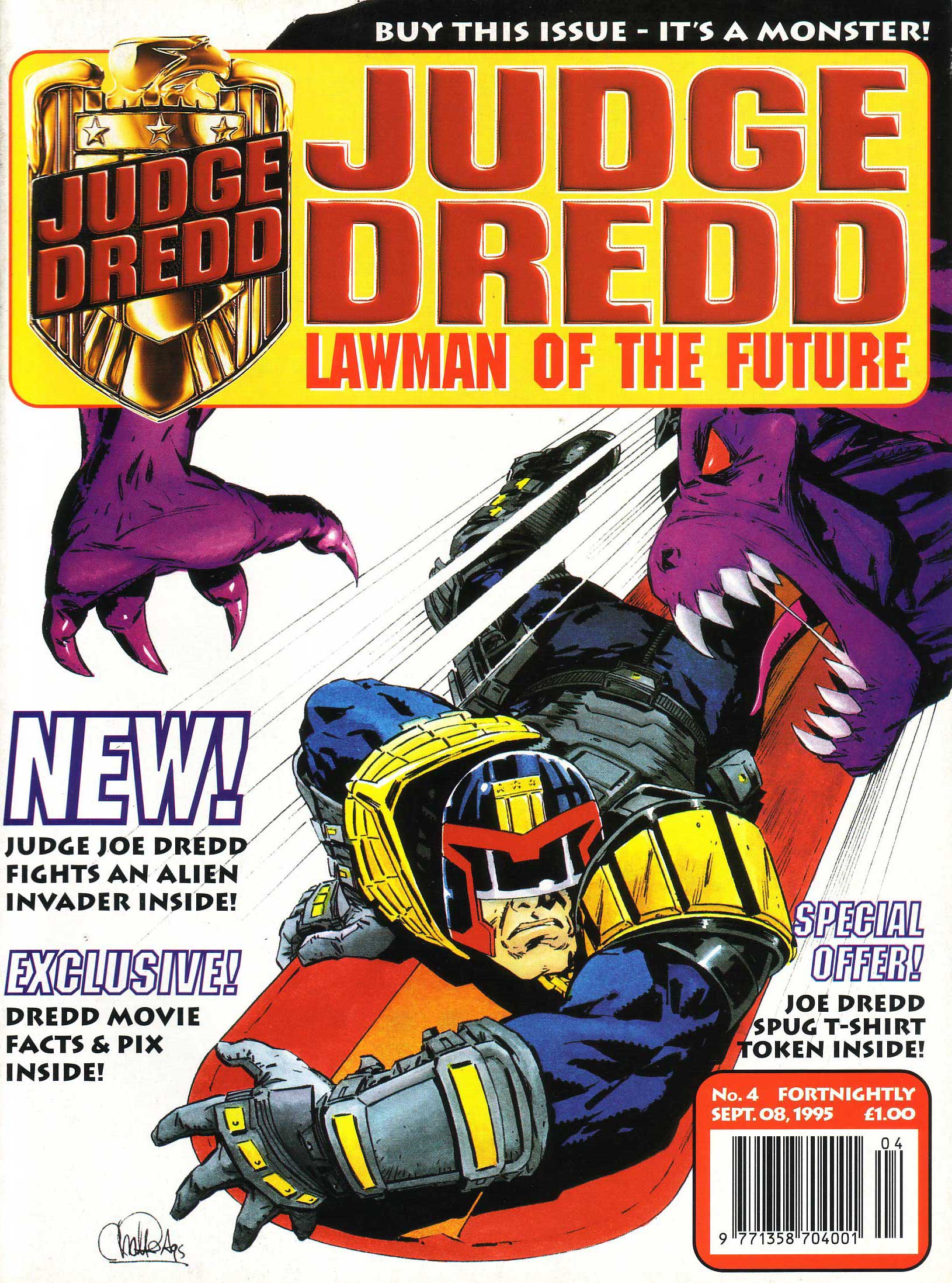 Read online Judge Dredd Lawman of the Future comic -  Issue #4 - 1