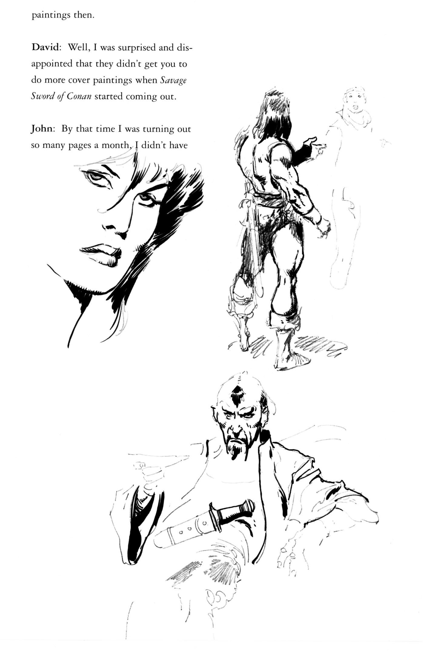 Read online John Buscema Sketchbook comic -  Issue # TPB - 52