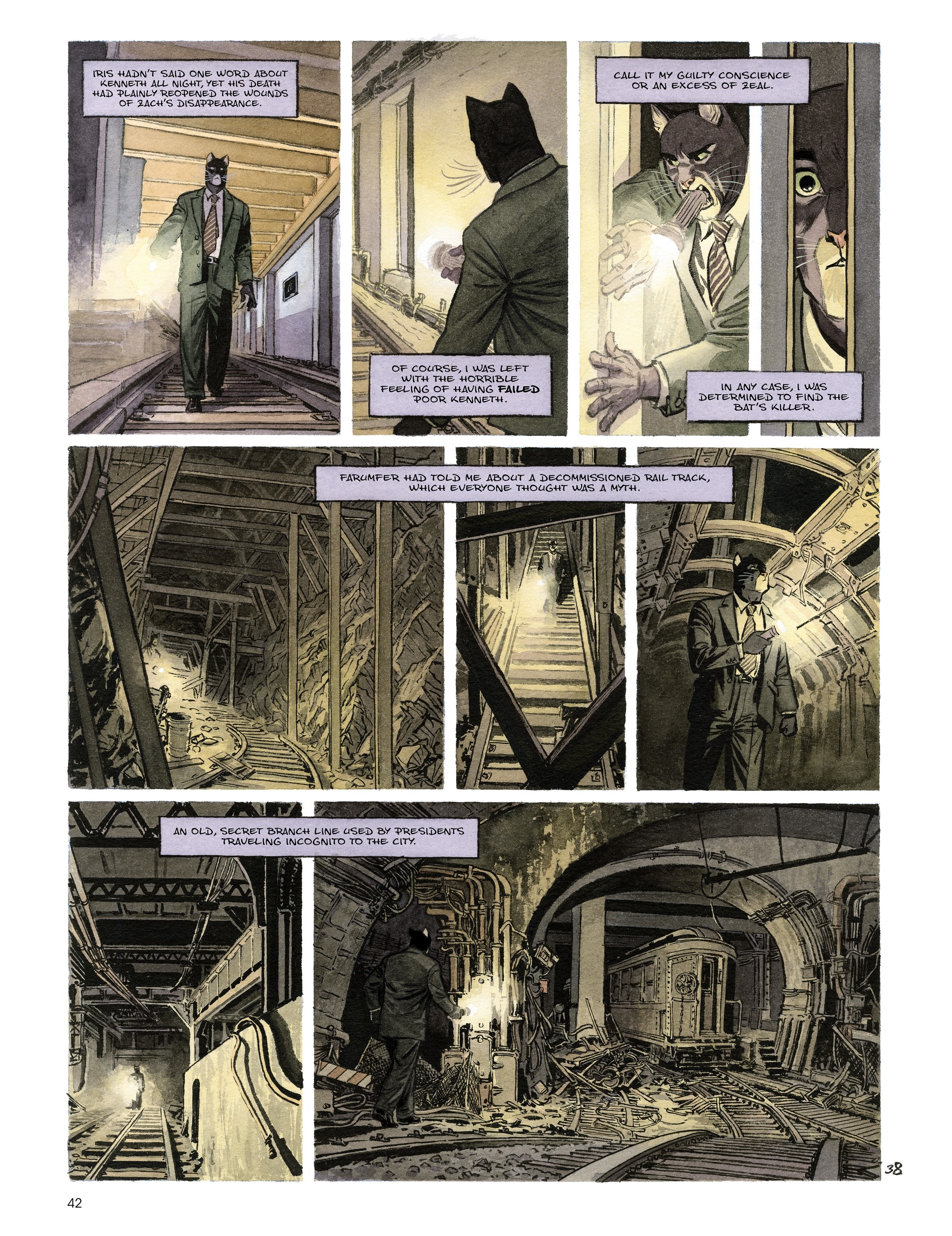 Read online Blacksad: They All Fall Down · Part One comic -  Issue # TPB - 44