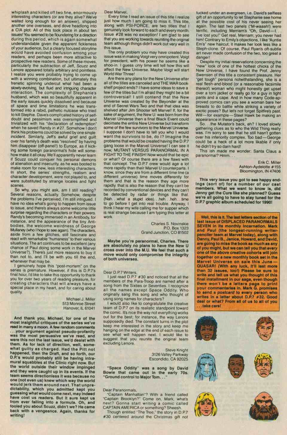Read online DP7 comic -  Issue #32 - 33